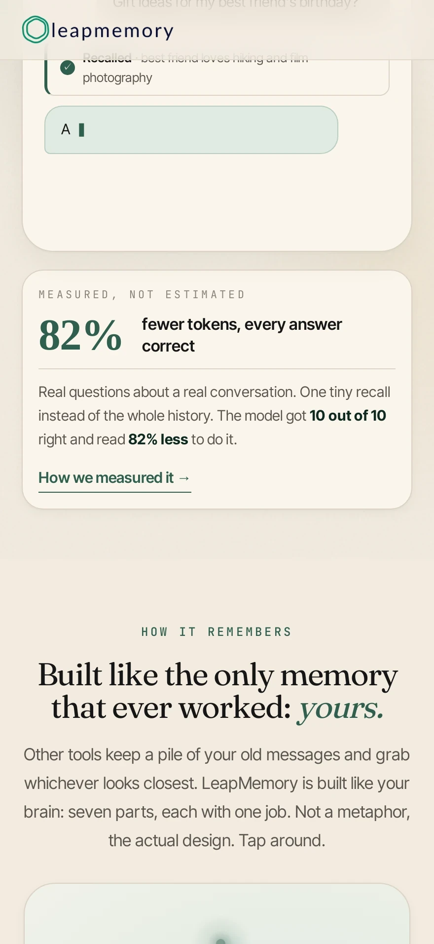 LeapMemory — Preview 2