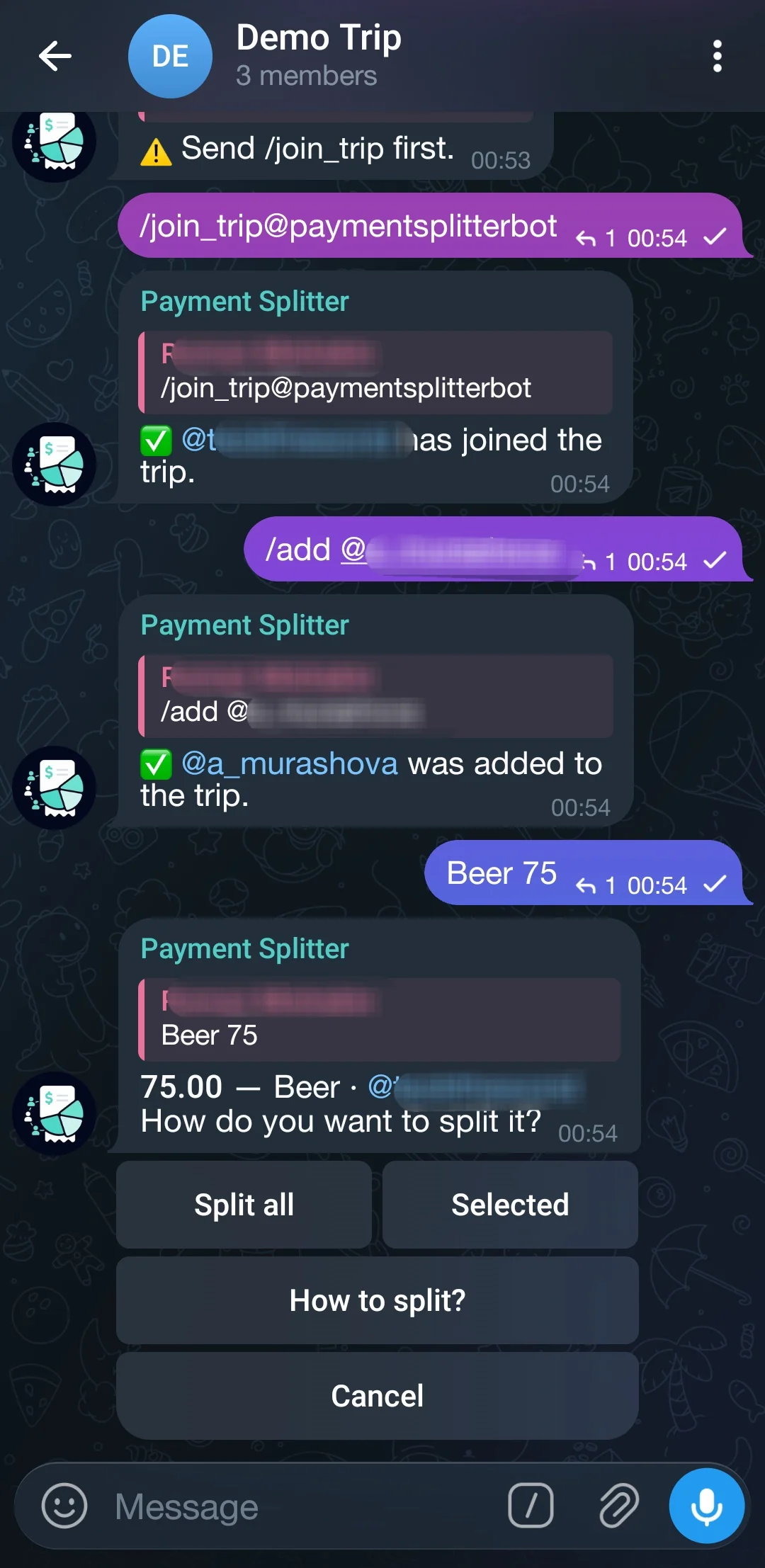 Payment Splitter — Pratinjau 3