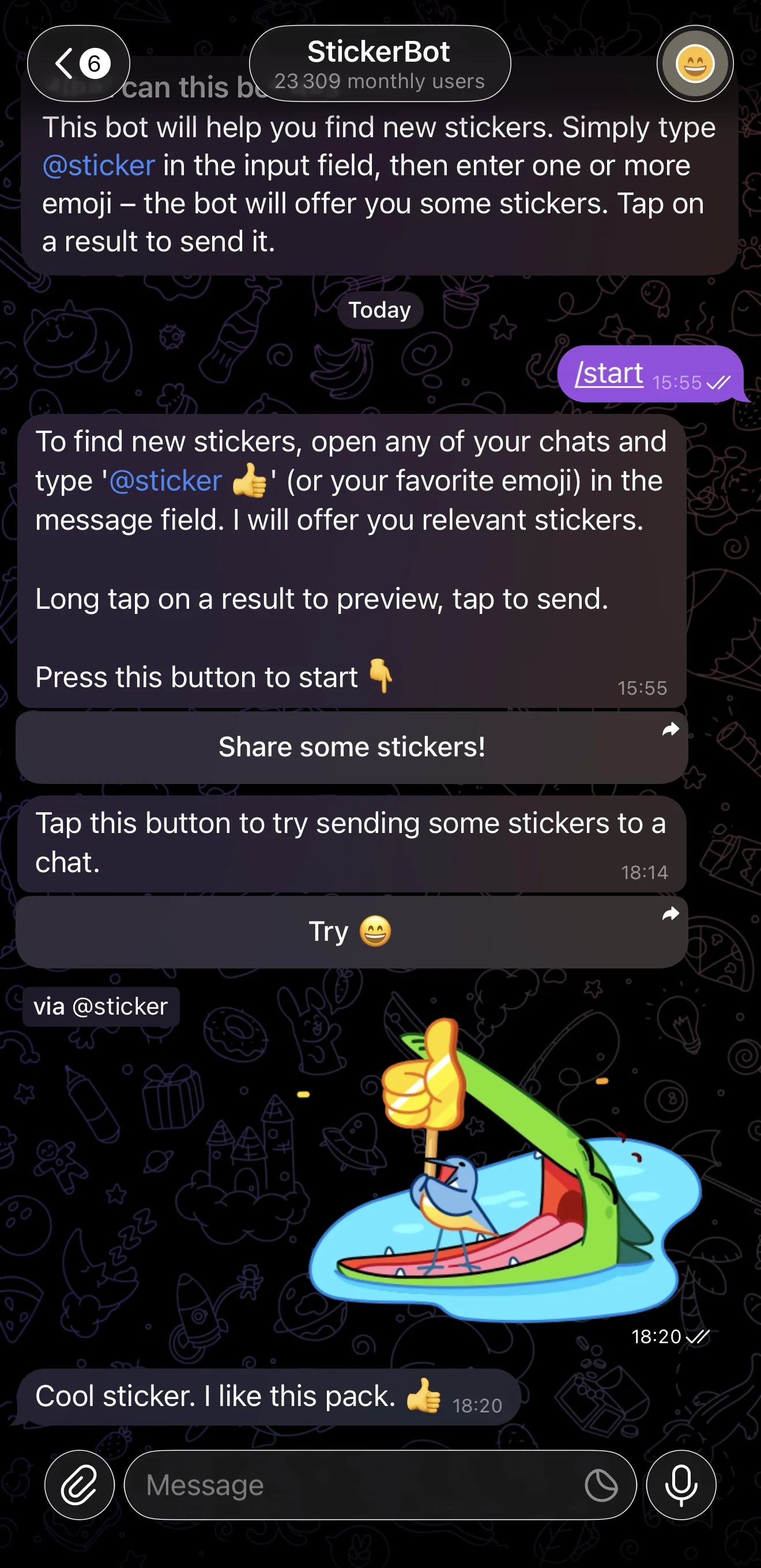 StickerBot — Preview 1