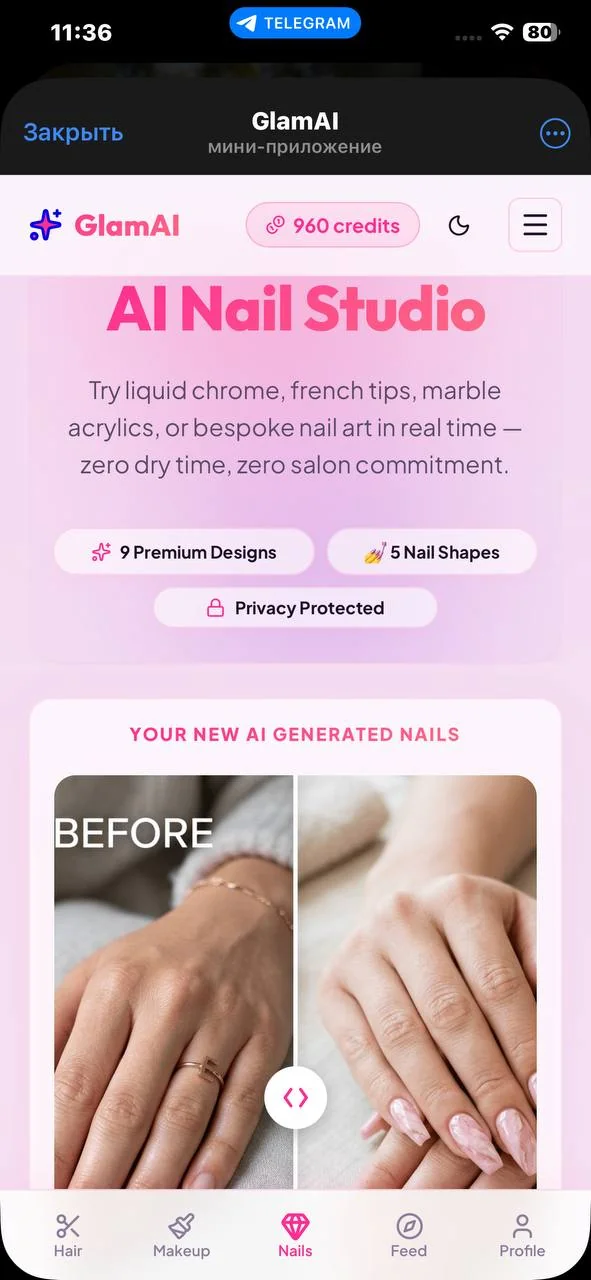 GlamAI — Pratinjau 3