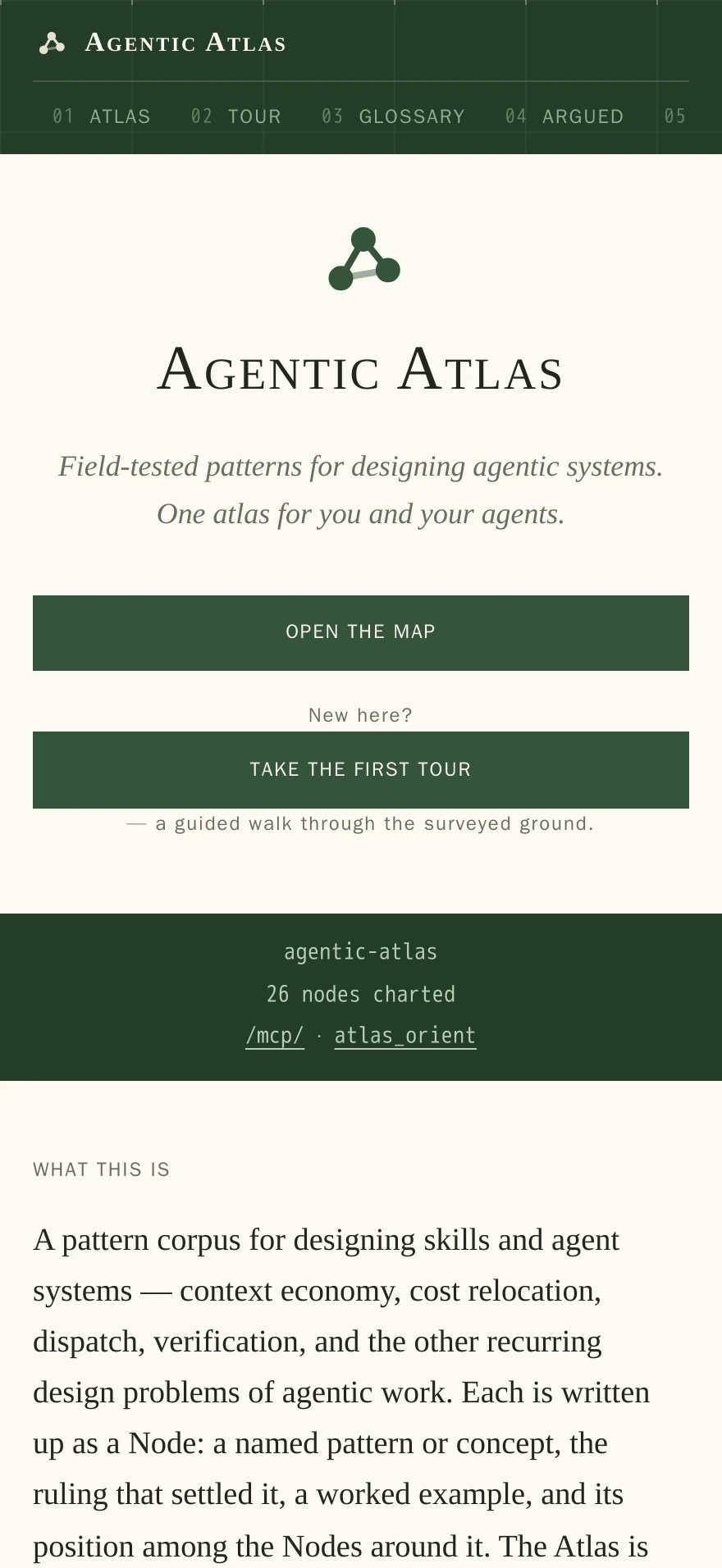 dev.agentic-atlas/atlas — Preview 1