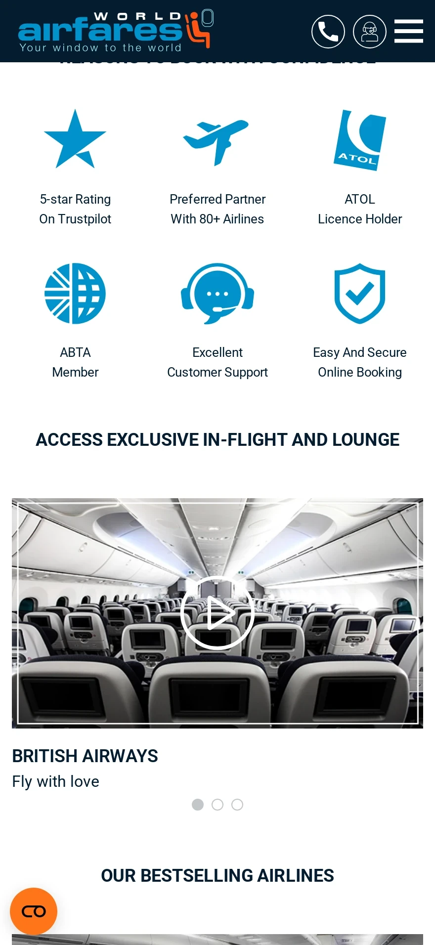 World Airfares Flight Search — Preview 3