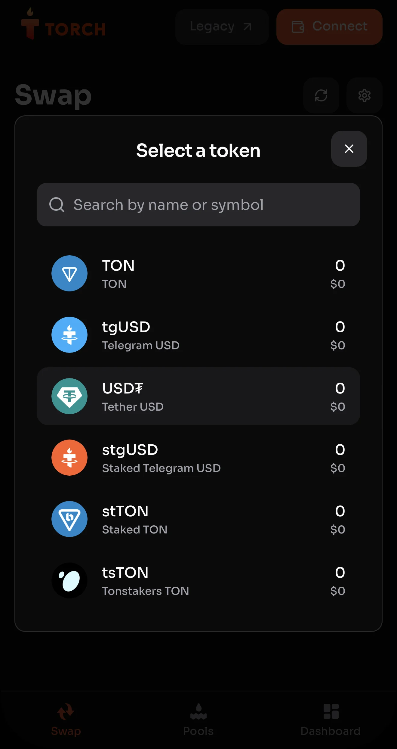 Torch DEX — Aperçu 2