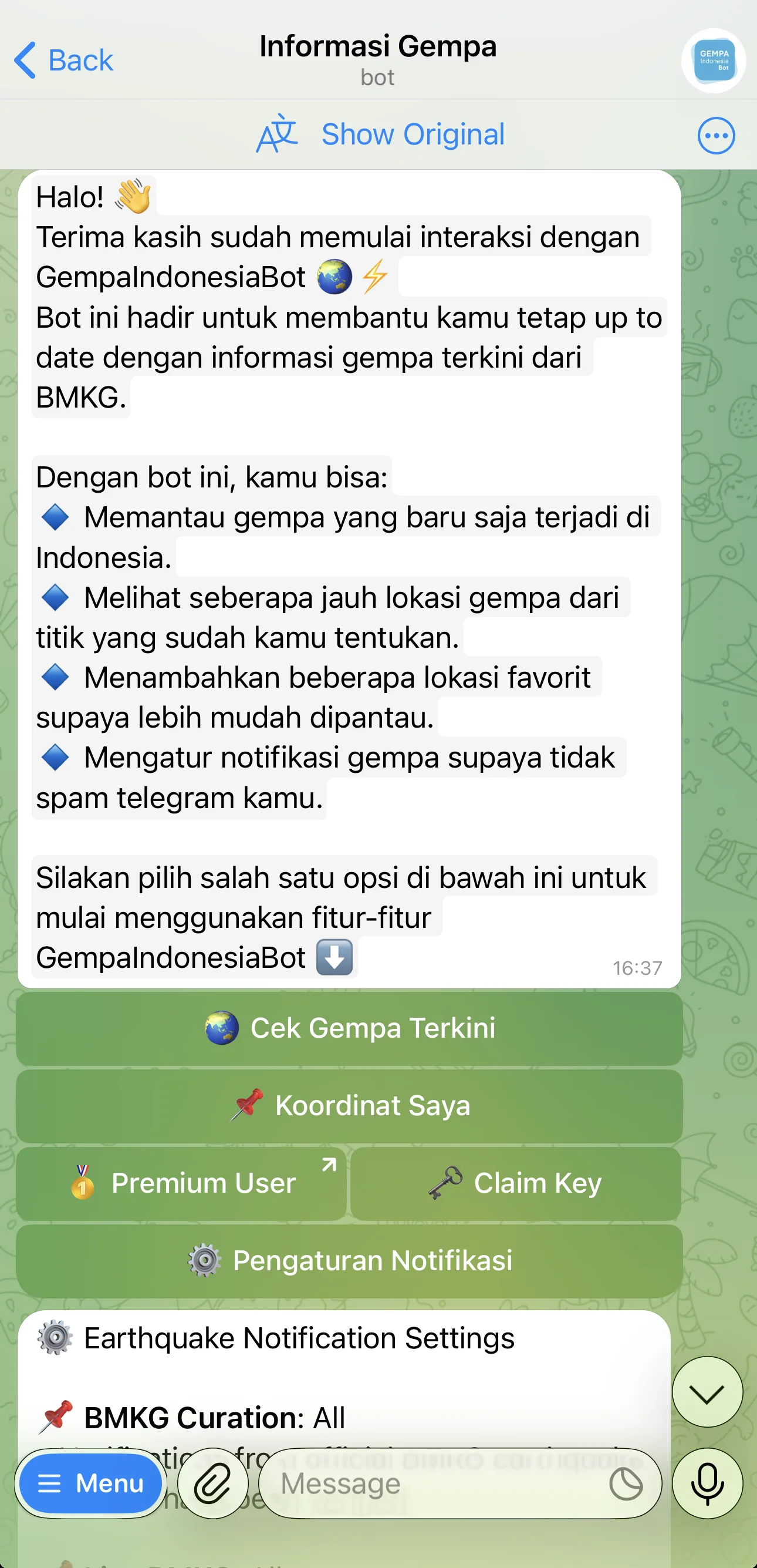 Informasi Gempa — Превью 1