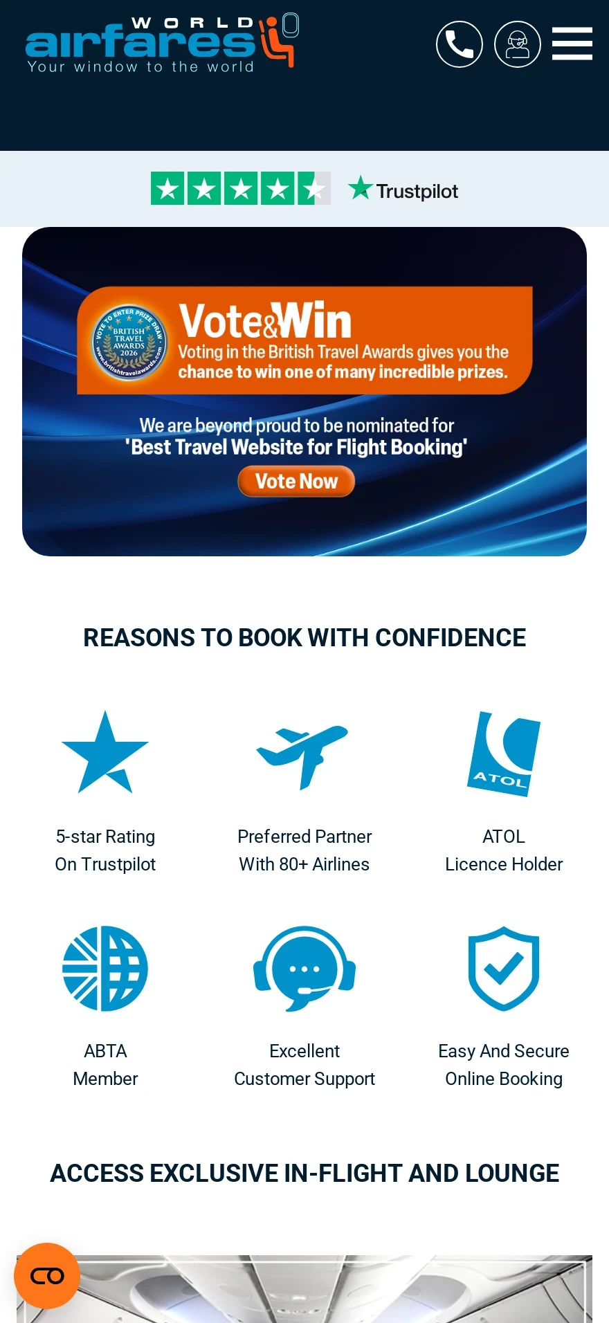 World Airfares Flight Search — Preview 2