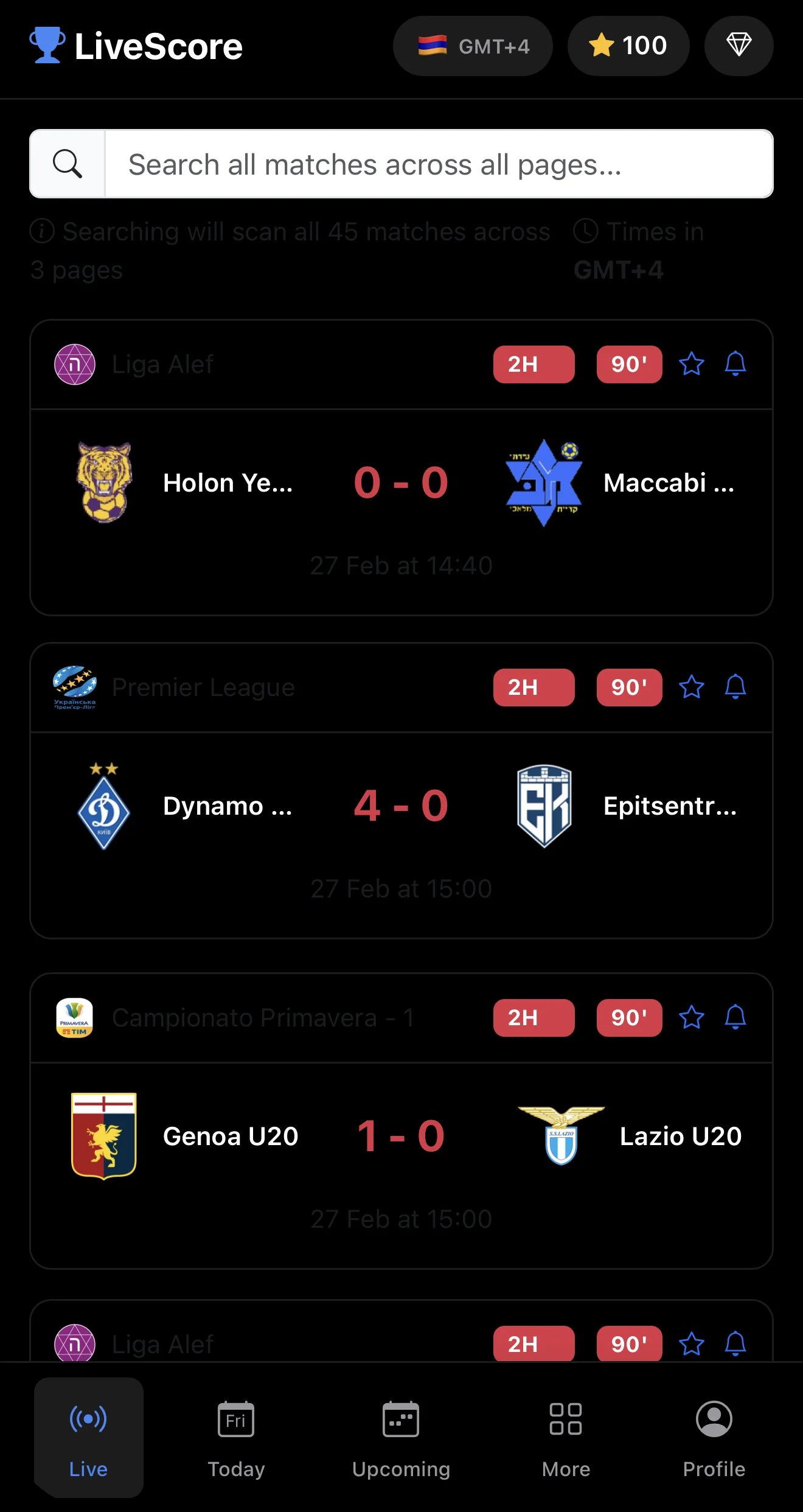 Football score ⚽️ — Перегляд 1