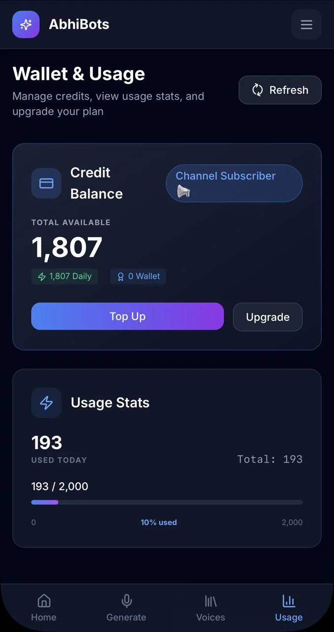 Text to Speech Bot ✨ — Preview 5