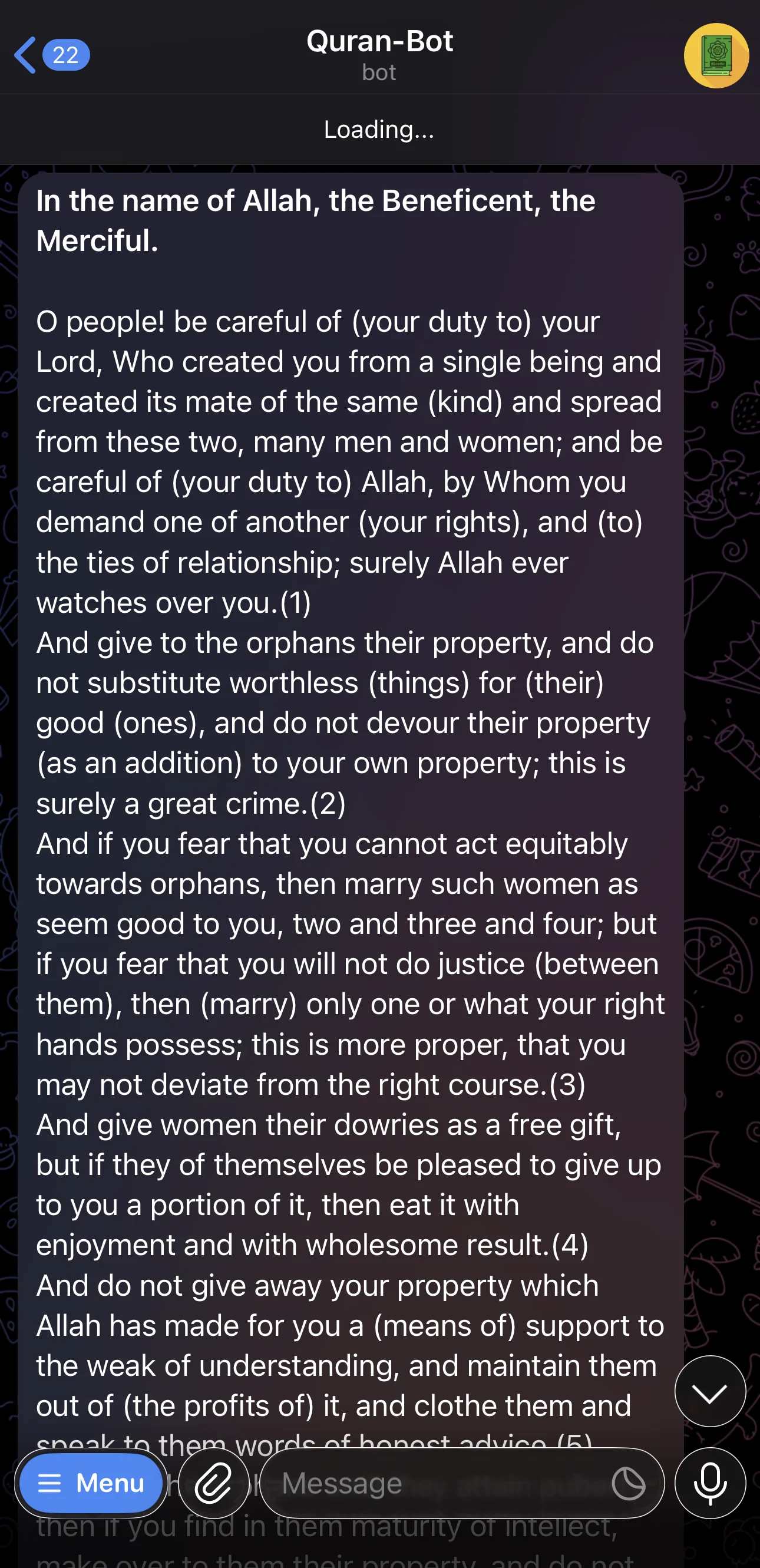 Quran-Bot — Превью 5