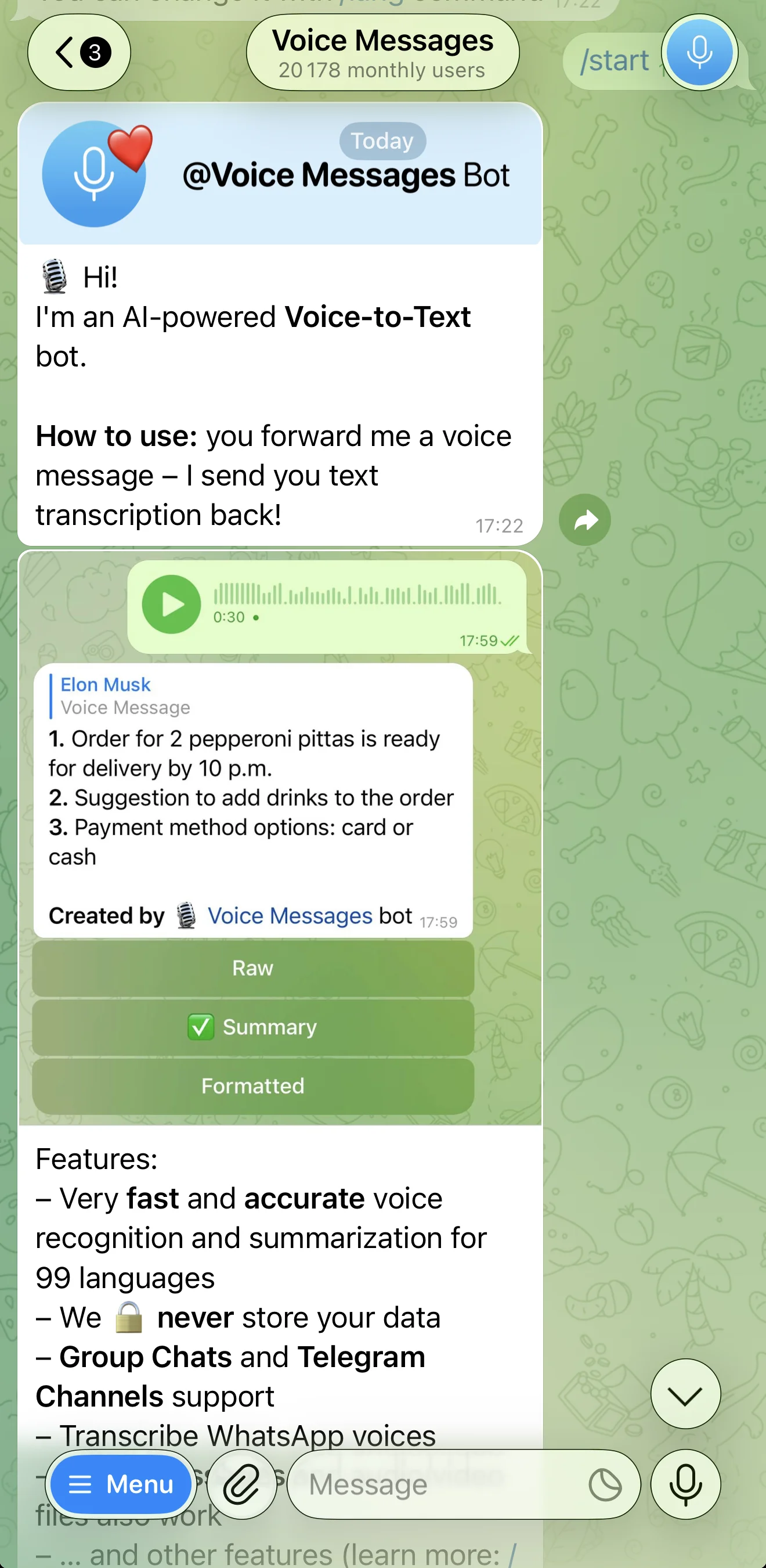 Voice Messages — Preview 3