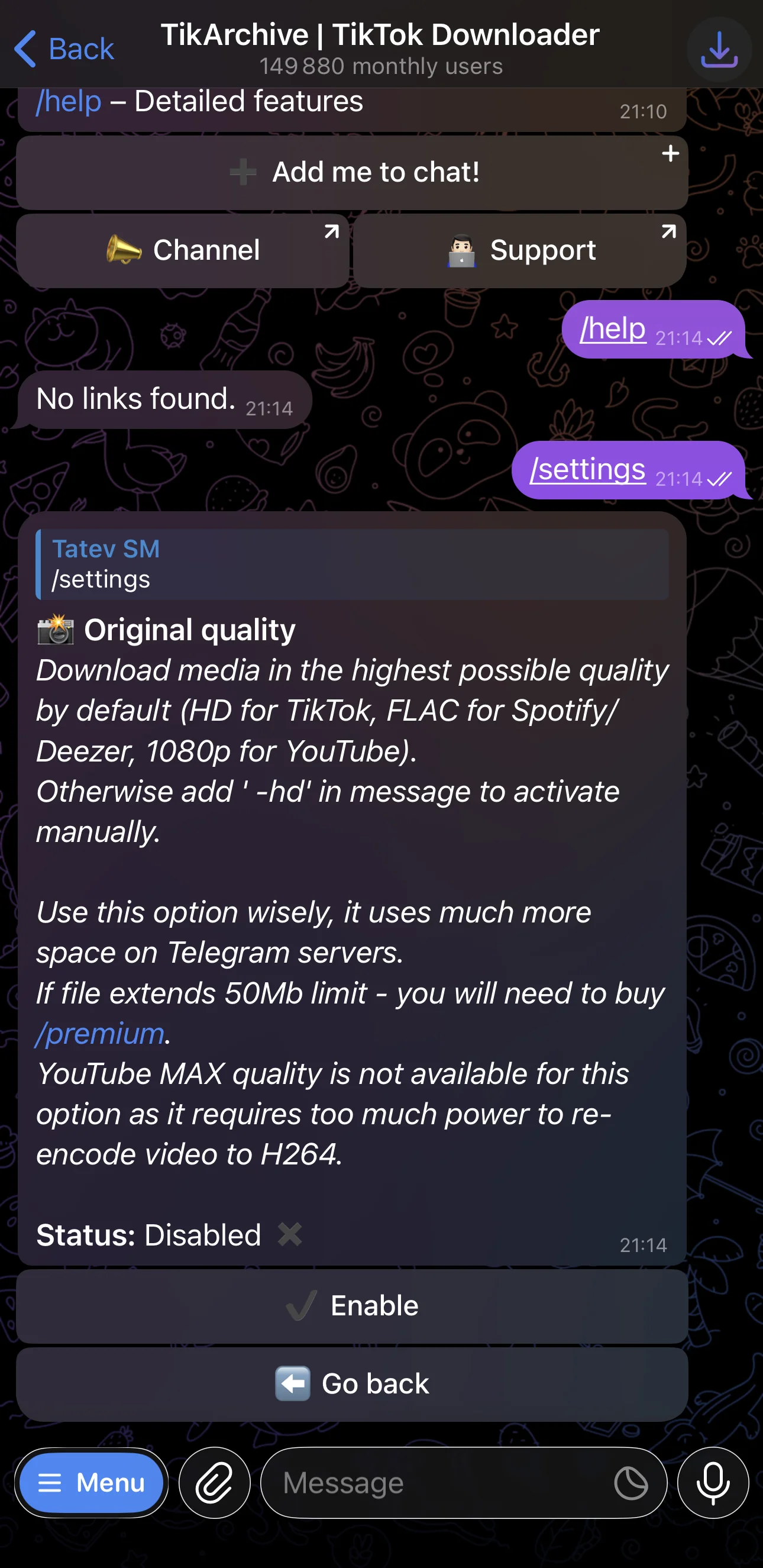 TikArchive | TikTok Downloader — Превью 3