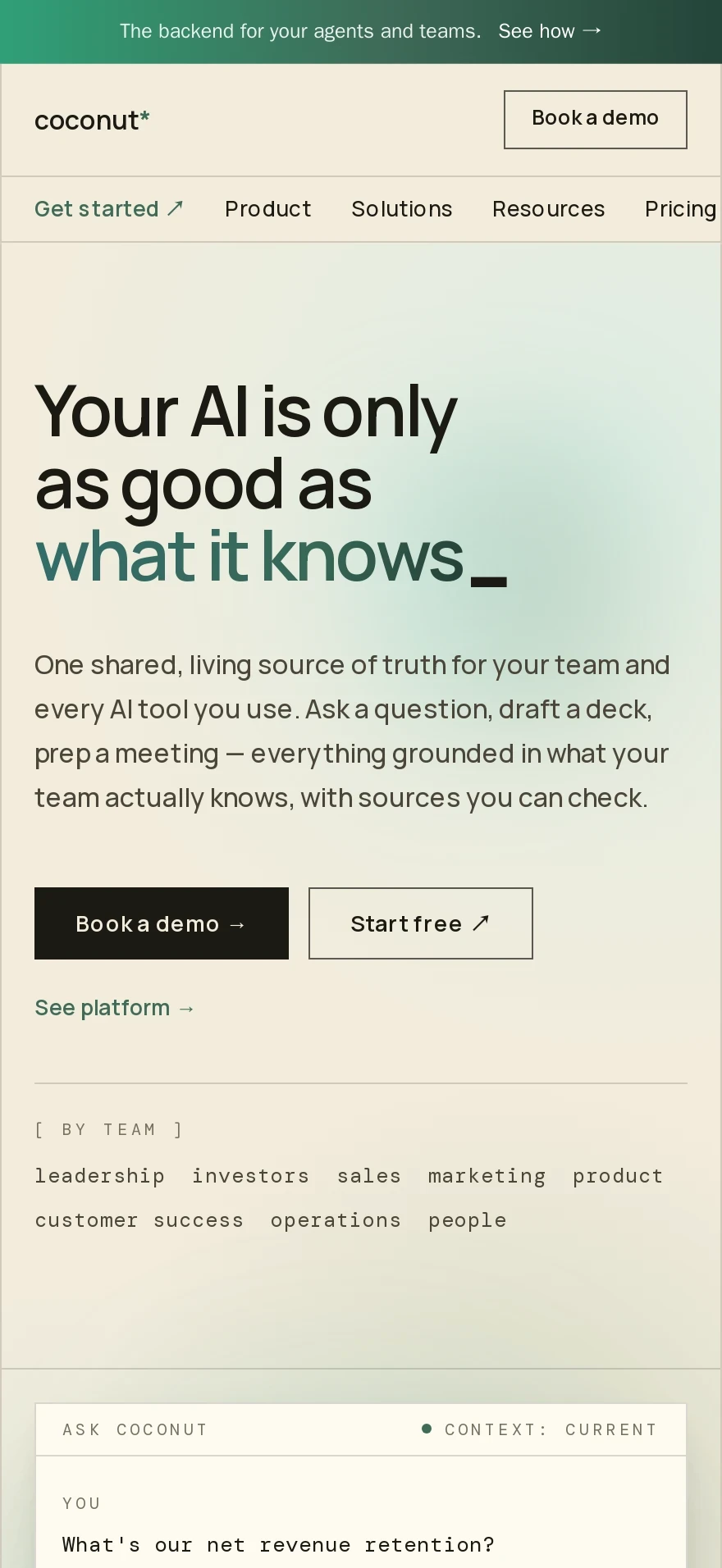 Coconut Context — Preview 1