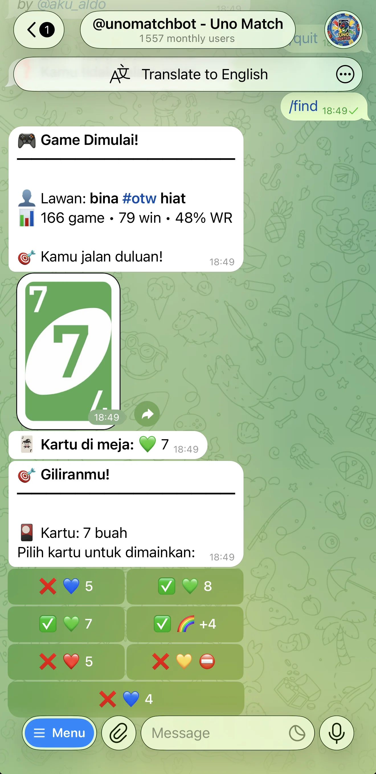 Uno Match — Preview 1