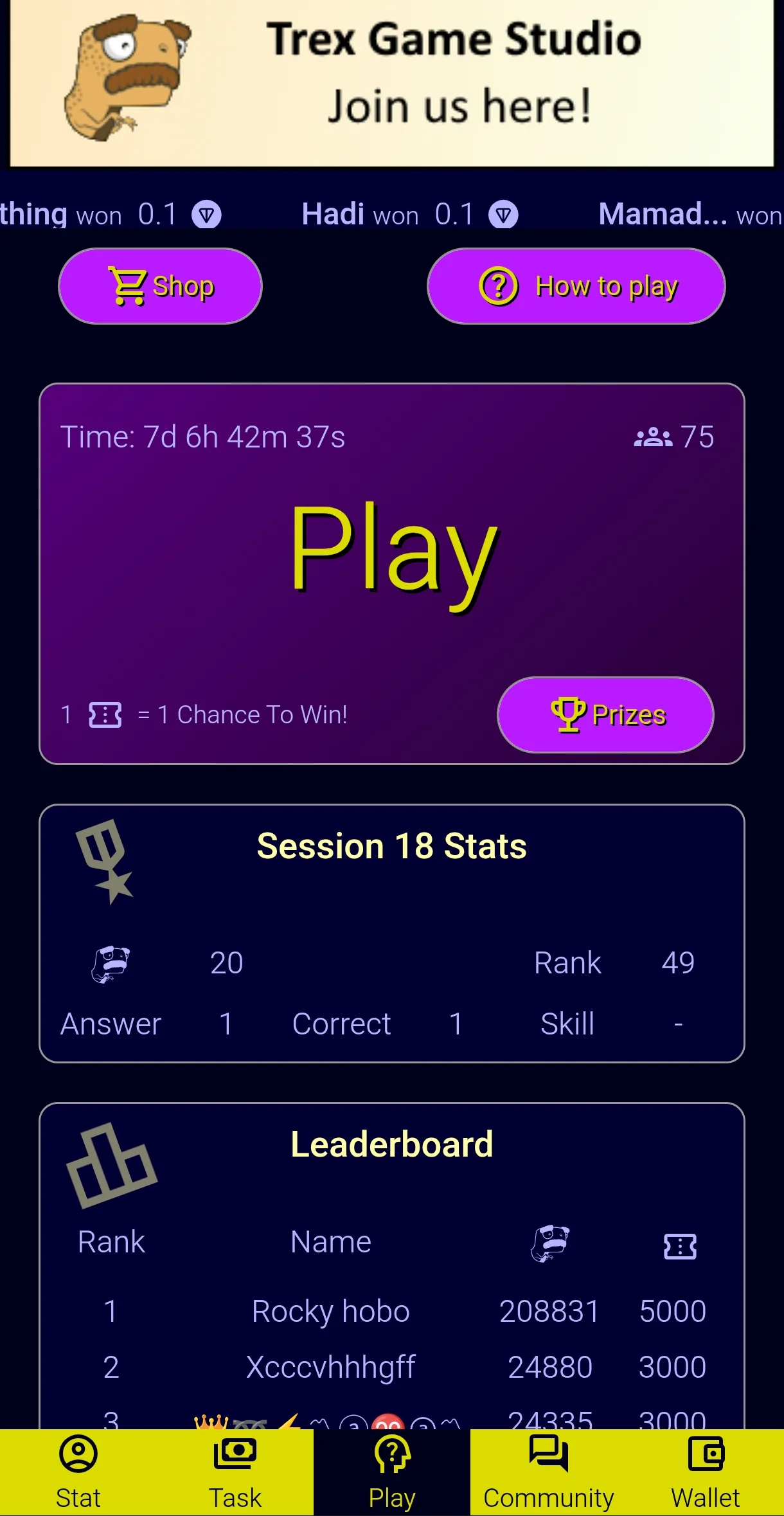 Open Quiz Bot — Preview 1