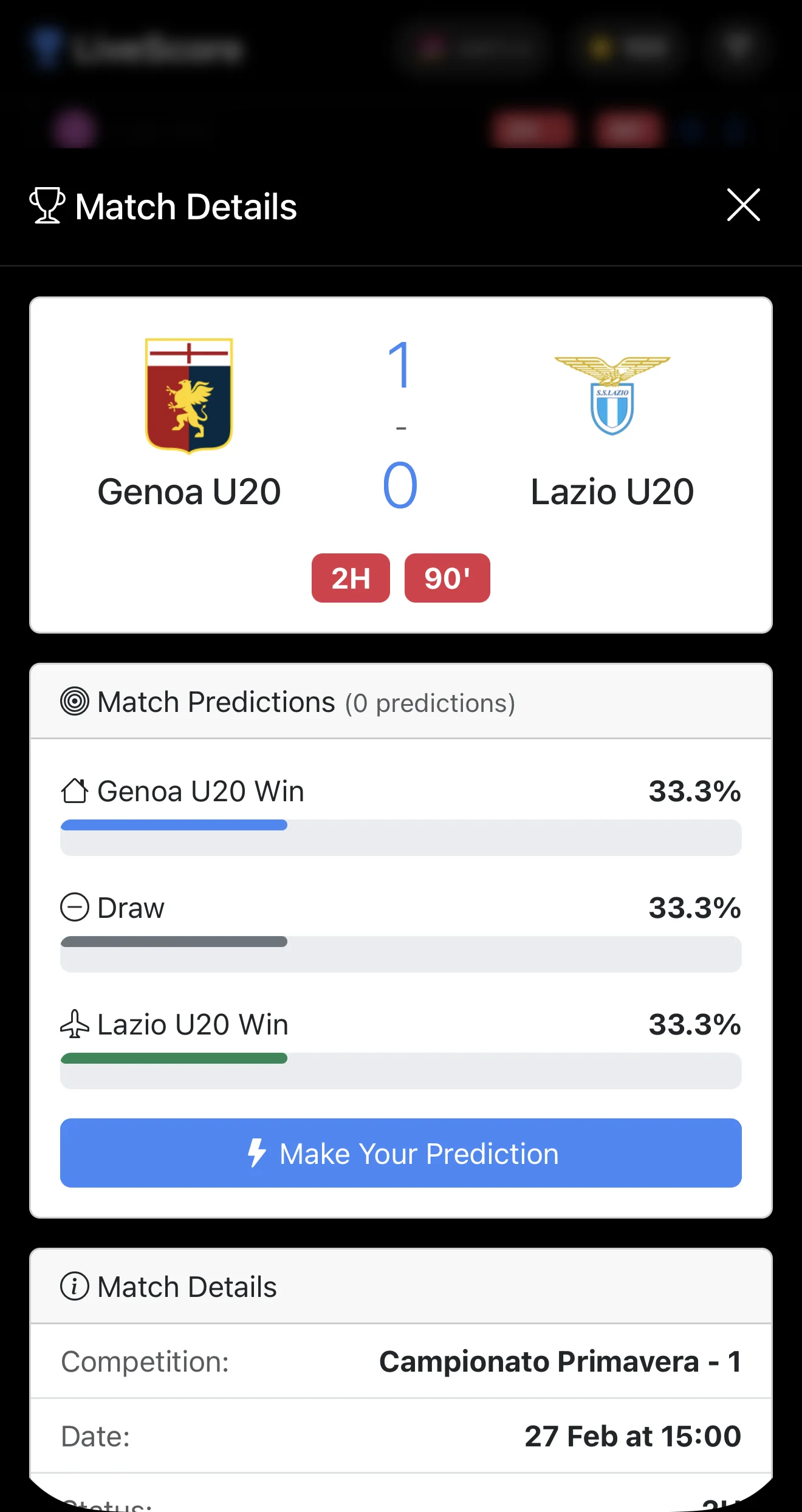 Football score ⚽️ — Перегляд 2