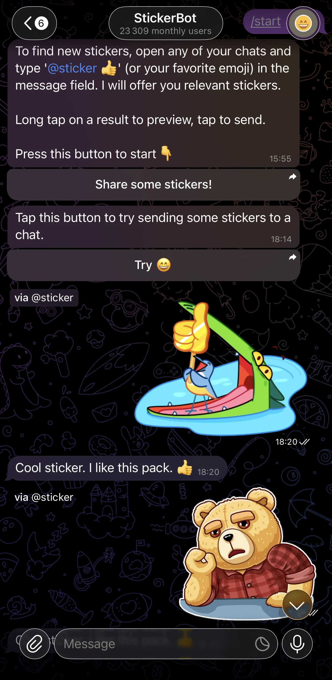 StickerBot — Preview 3