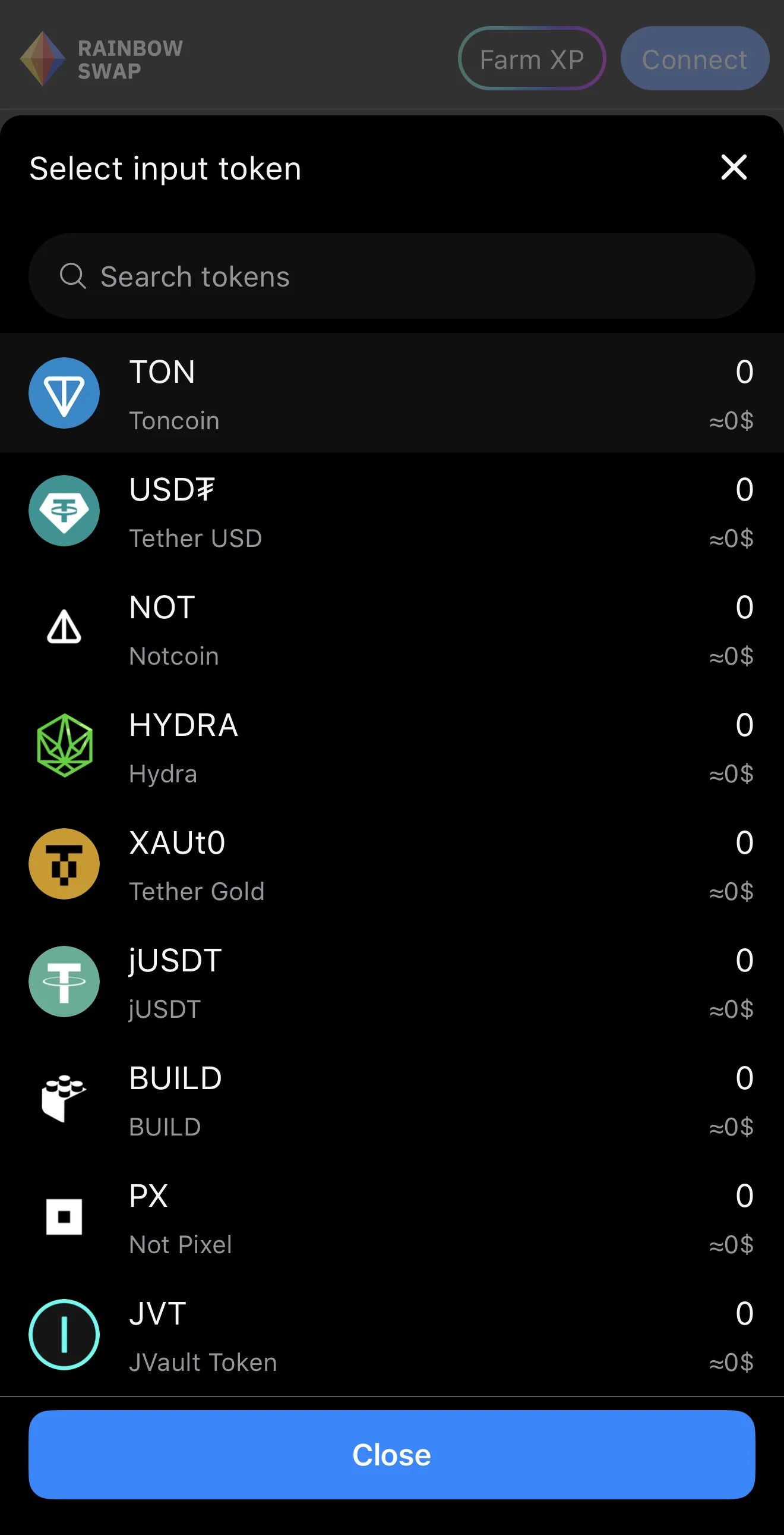 Rainbow.ag - Swap Aggregator on TON — Preview 3