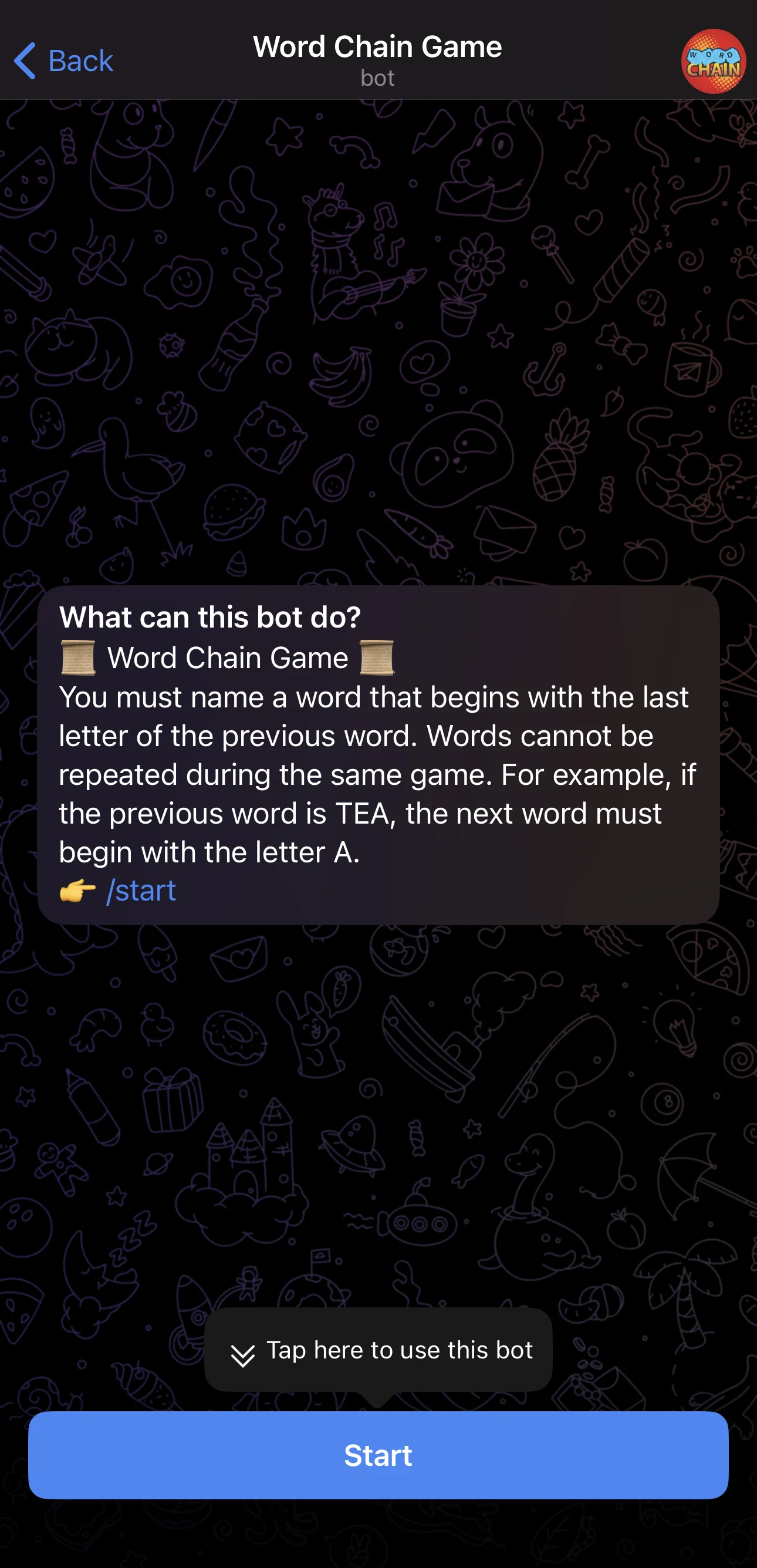 Word Chain Game — पूर्वावलोकन 1