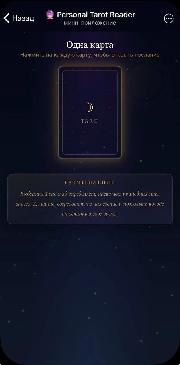 🔮 Personal Tarot Reader — Aperçu 3