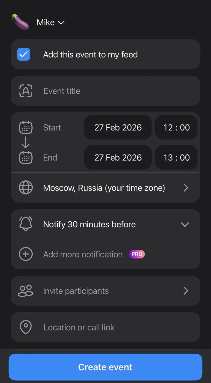 Telegram Calendar — पूर्वावलोकन 4
