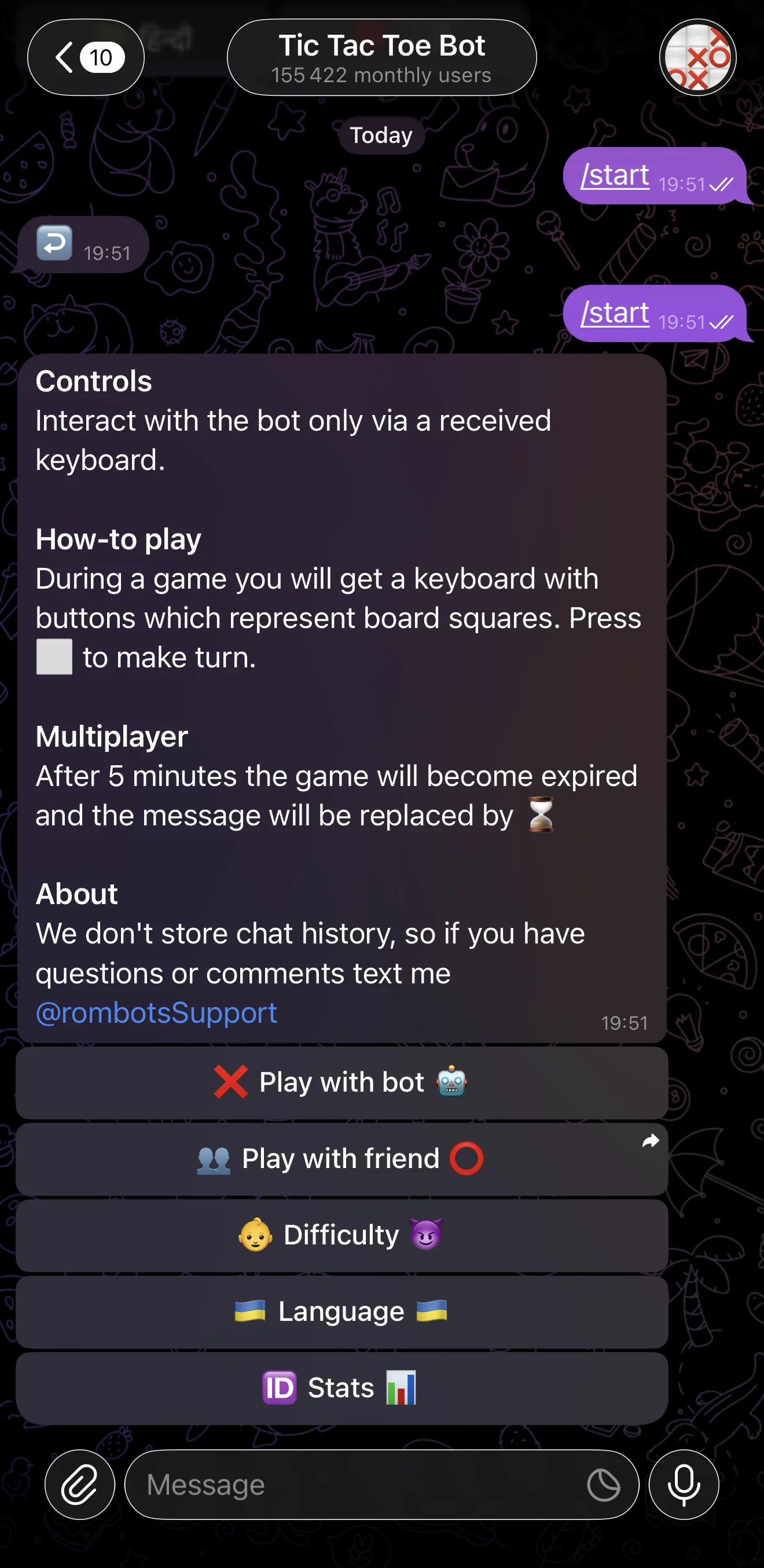Tic Tac Toe Bot — Preview 3