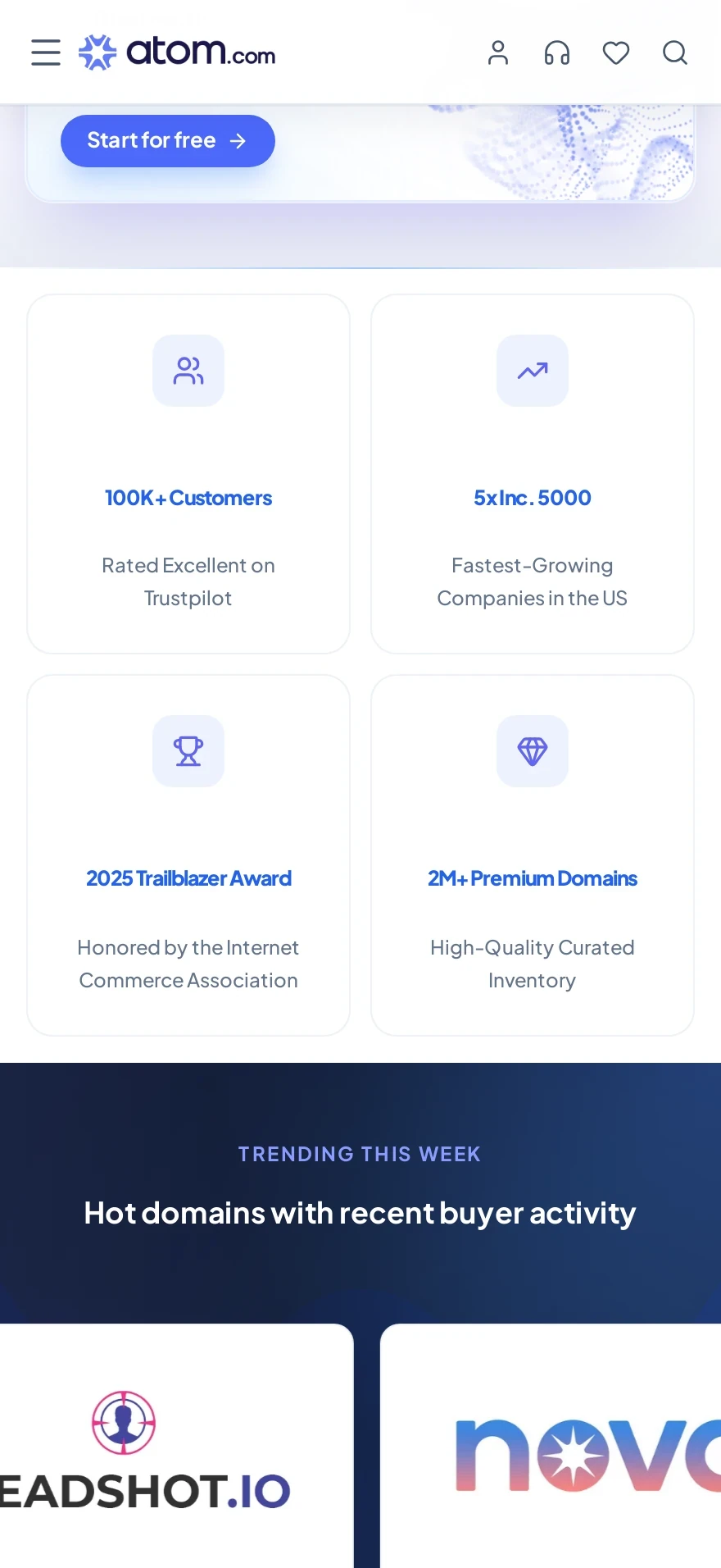 Atom.com — Premium Domains — Preview 3