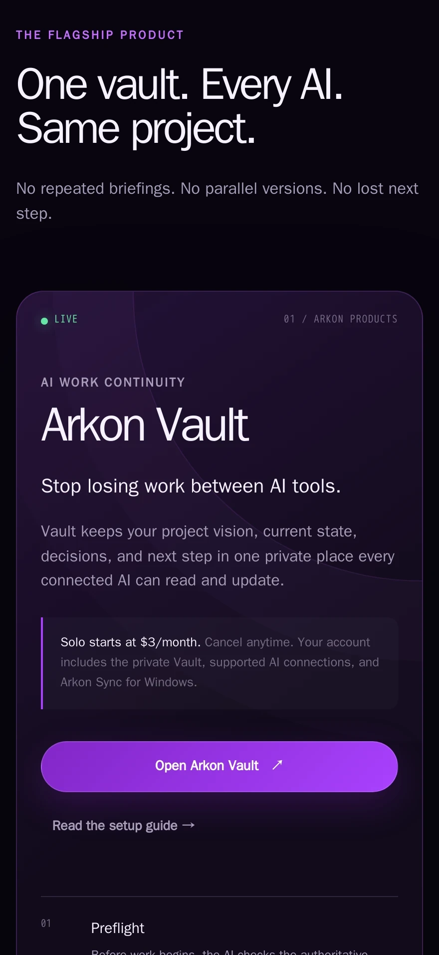 Arkon Vault — Preview 3