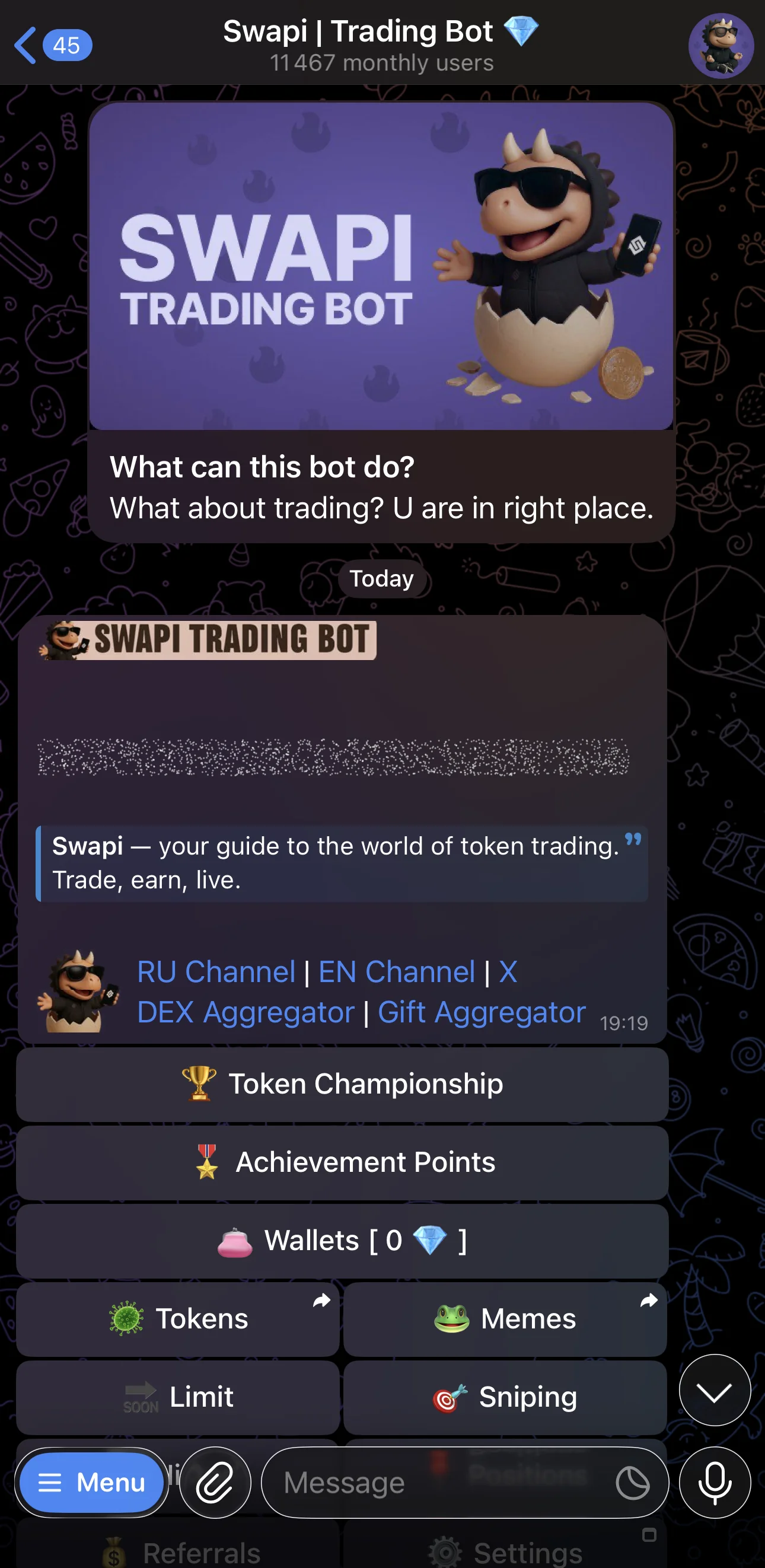 Swapi | Trading Bot 💎 — Preview 1