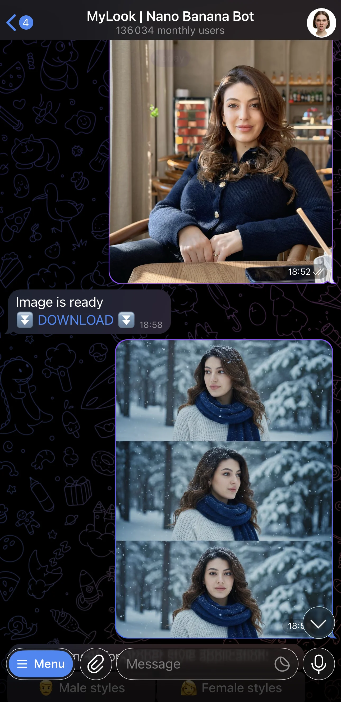 MyLook | Nano Banana Bot — Preview 1