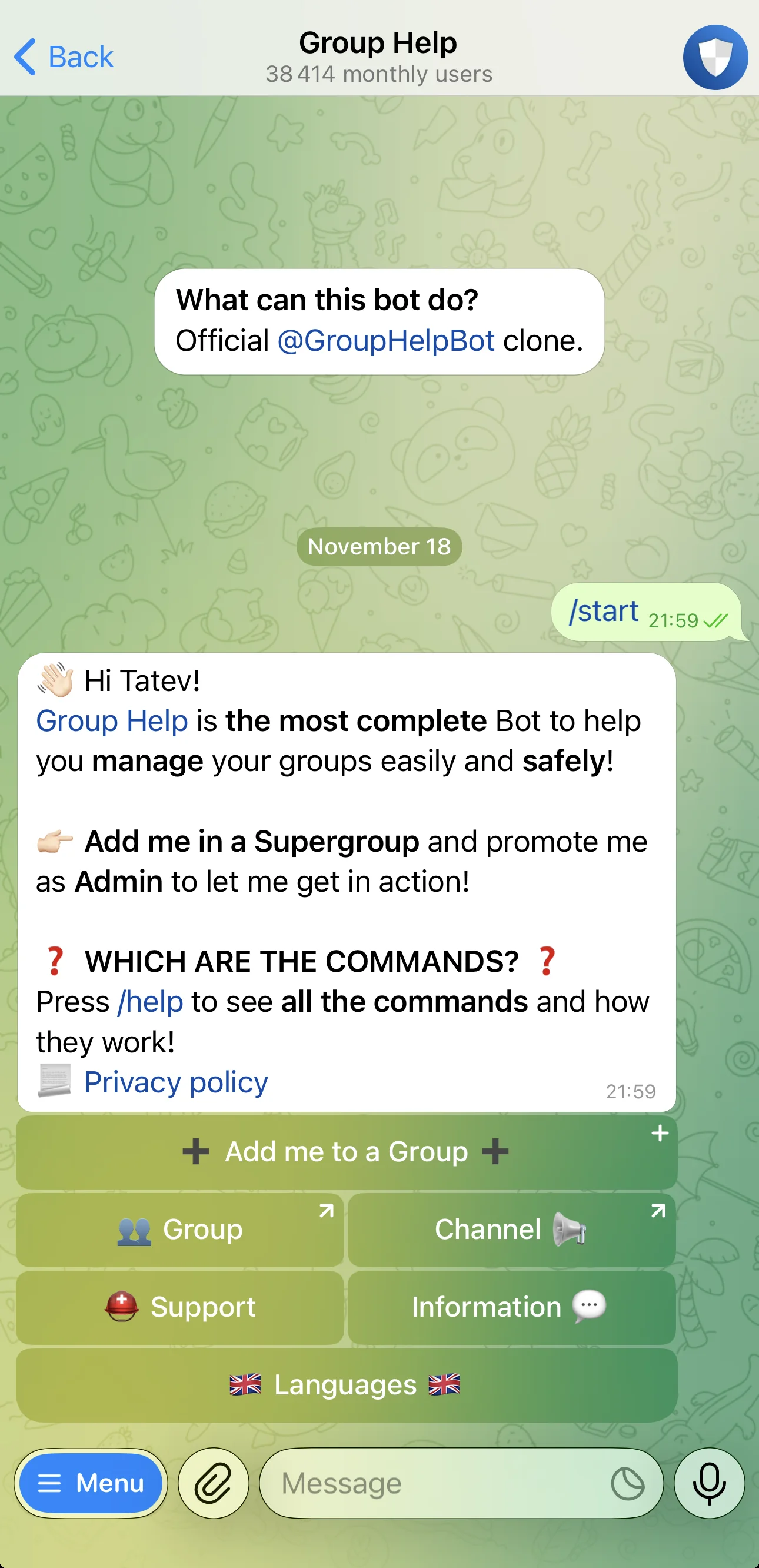 Group Help — Preview 1