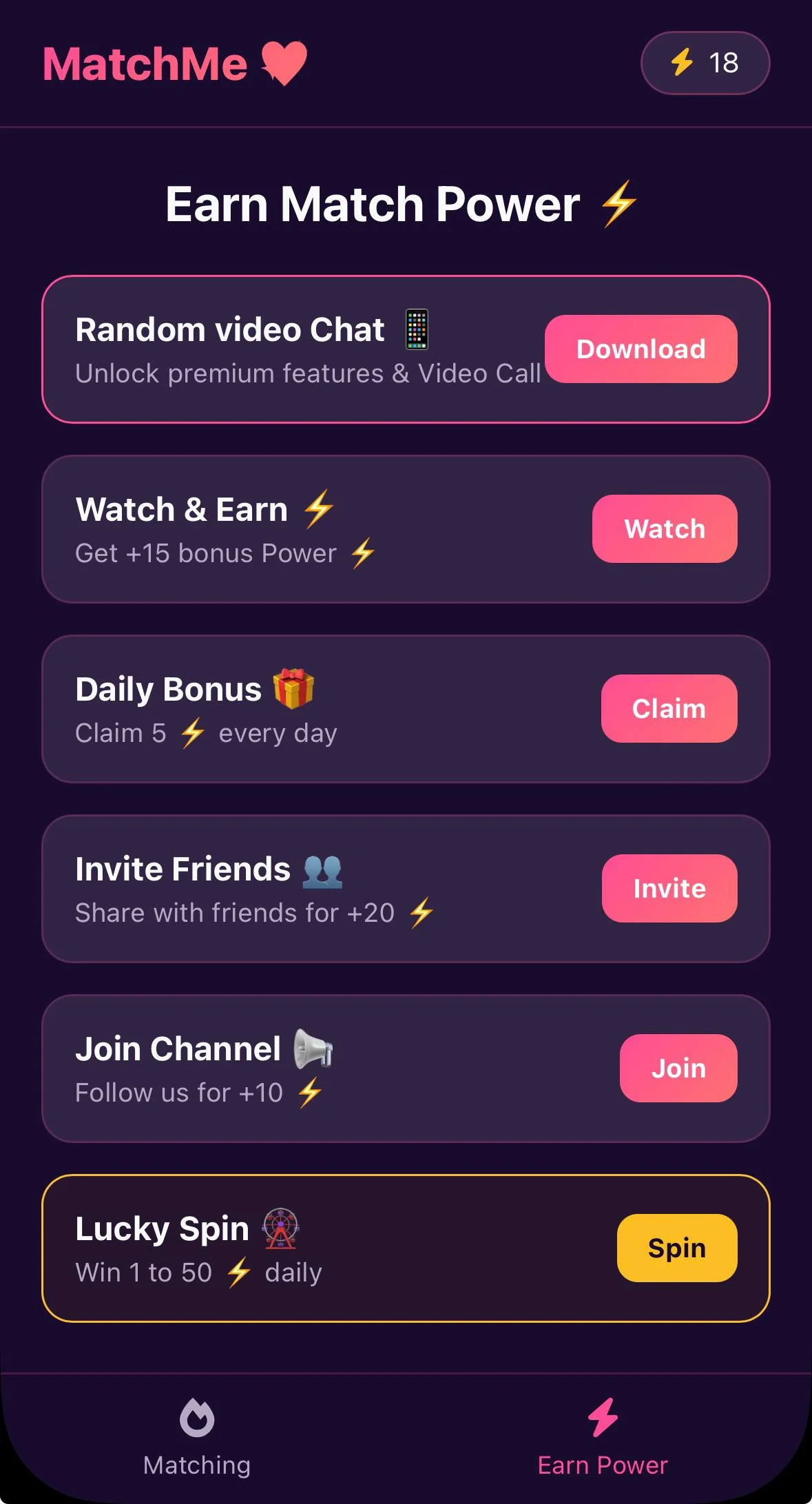 MatchMe — Preview 3