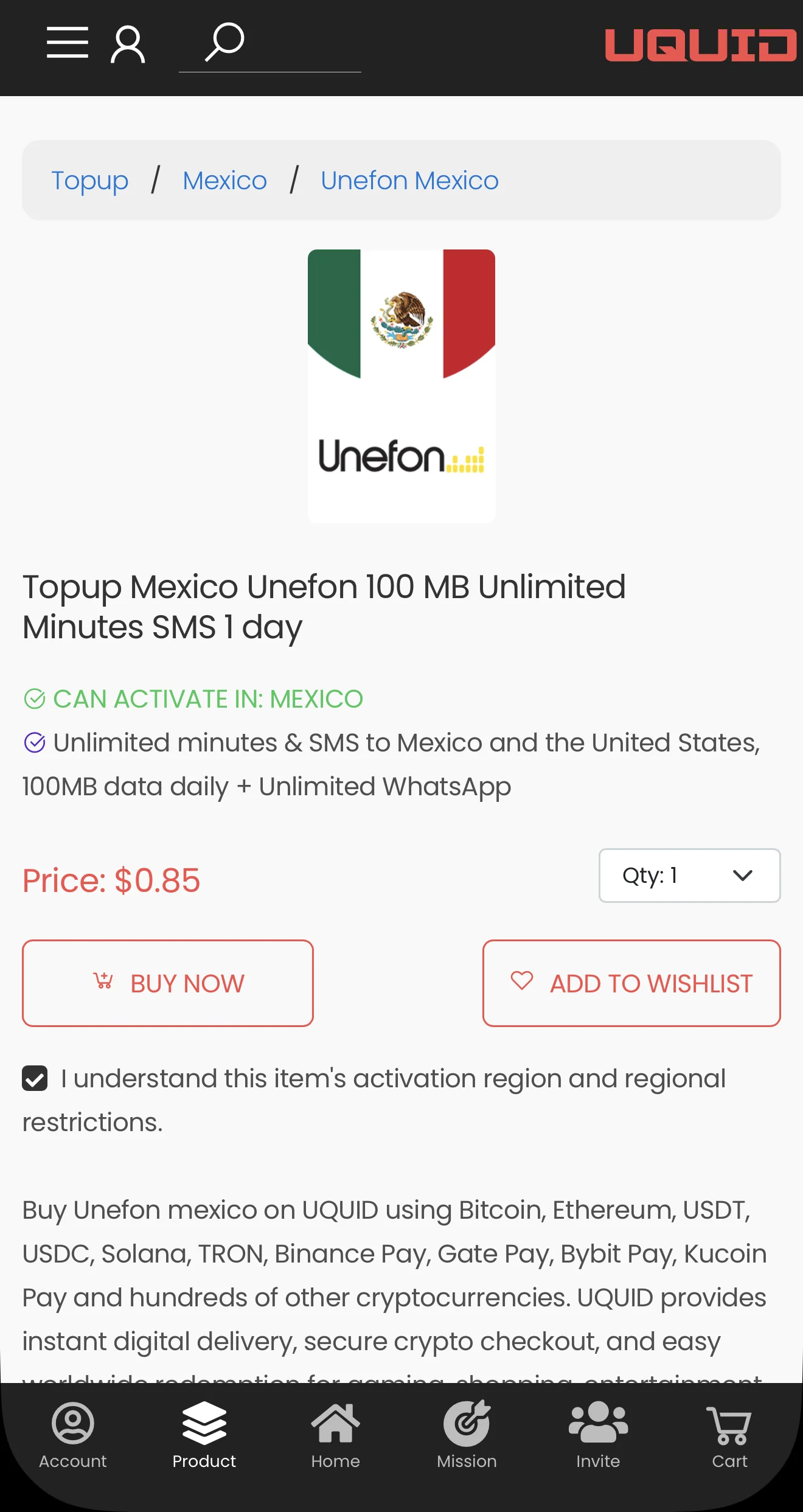 Shop 1 USDT — Preview 3