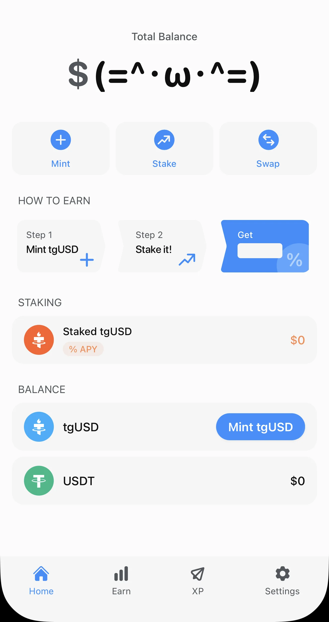 tgUSD Bot — Preview 1