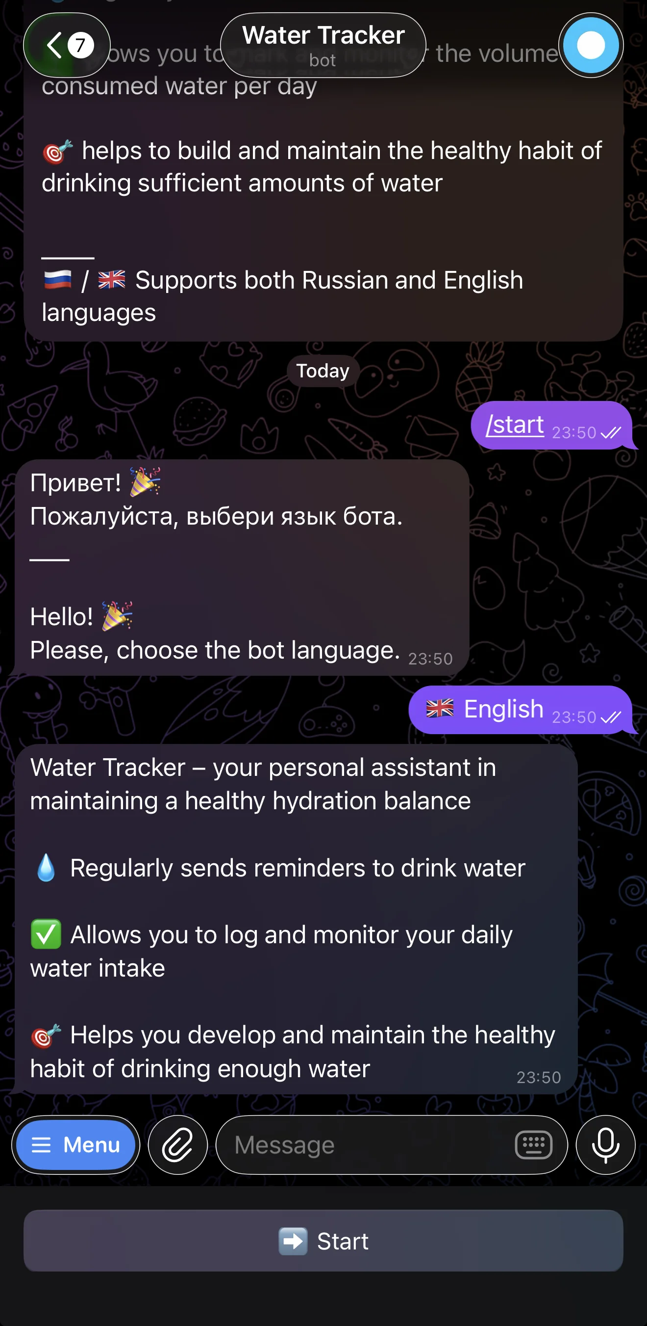 Water Tracker — Preview 2
