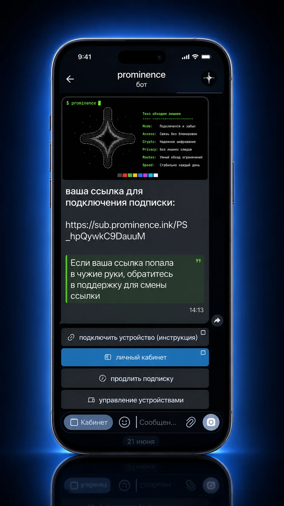 Prominence VPN — Aperçu 4