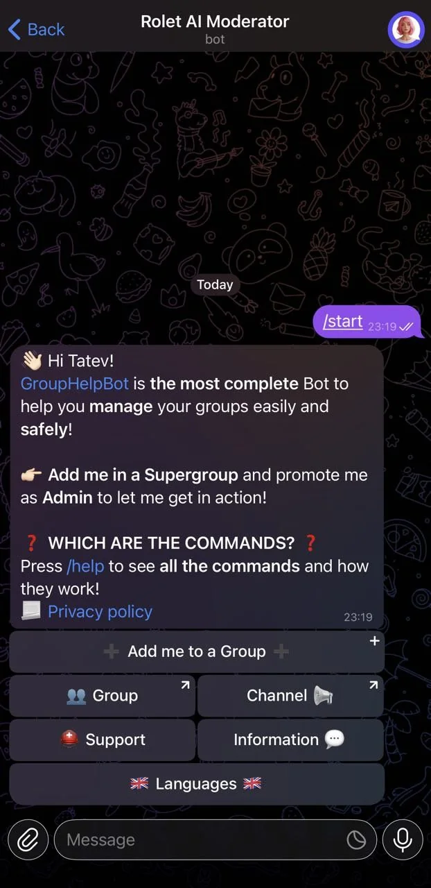 Rolet AI Moderator — Превью 1
