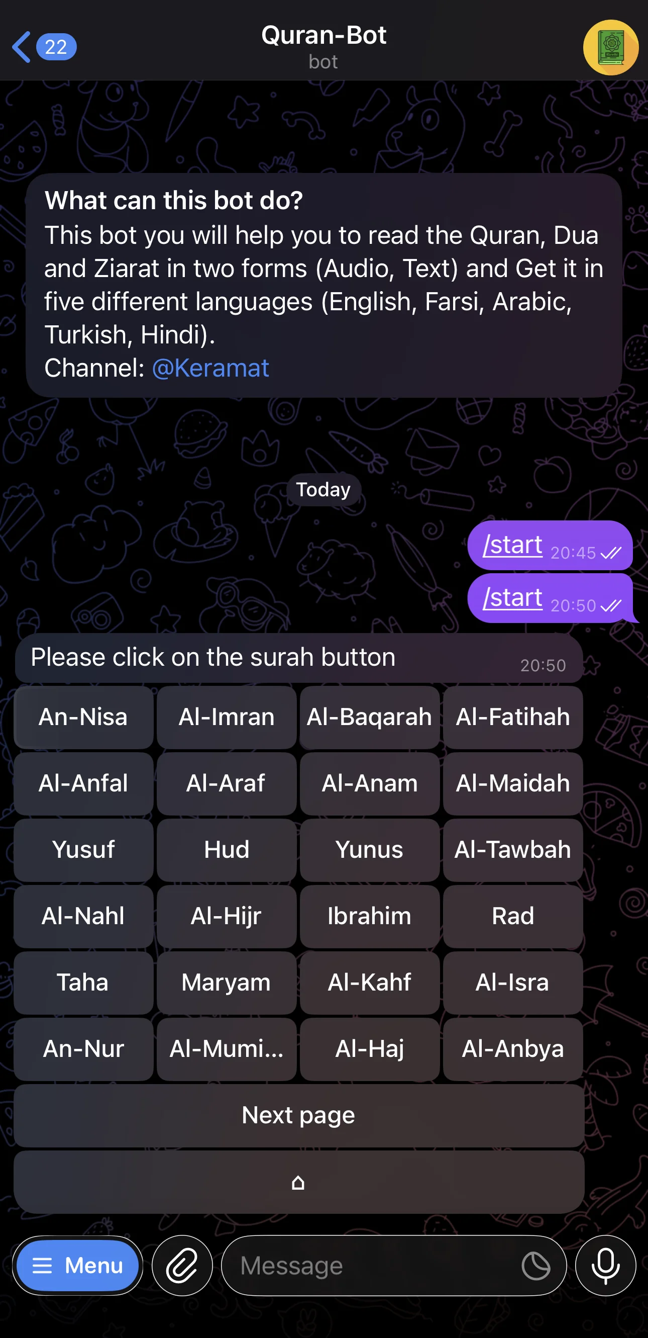 Quran-Bot — Превью 2