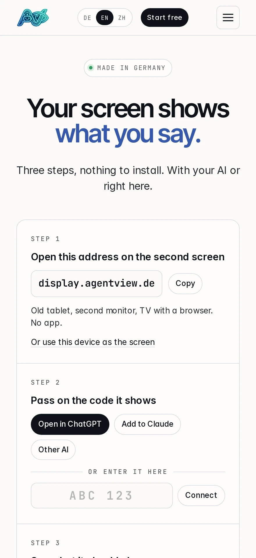 agentView — Preview 1
