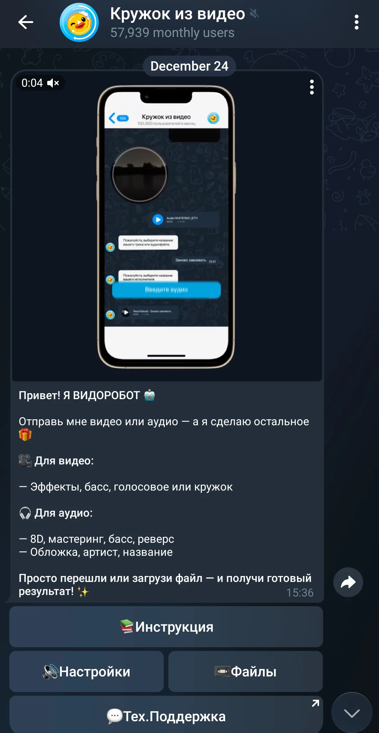 Кружок из видео — Превью 1
