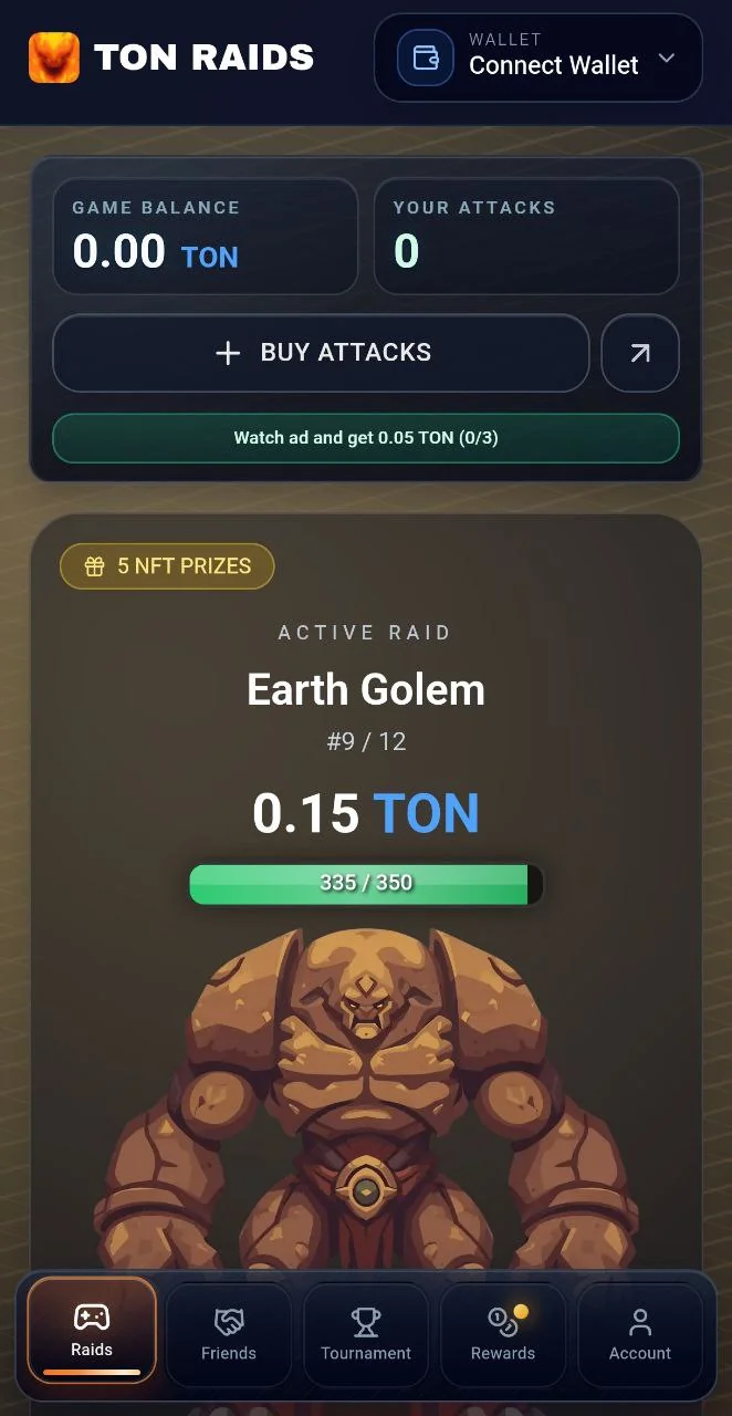 TON Raids — पूर्वावलोकन 1