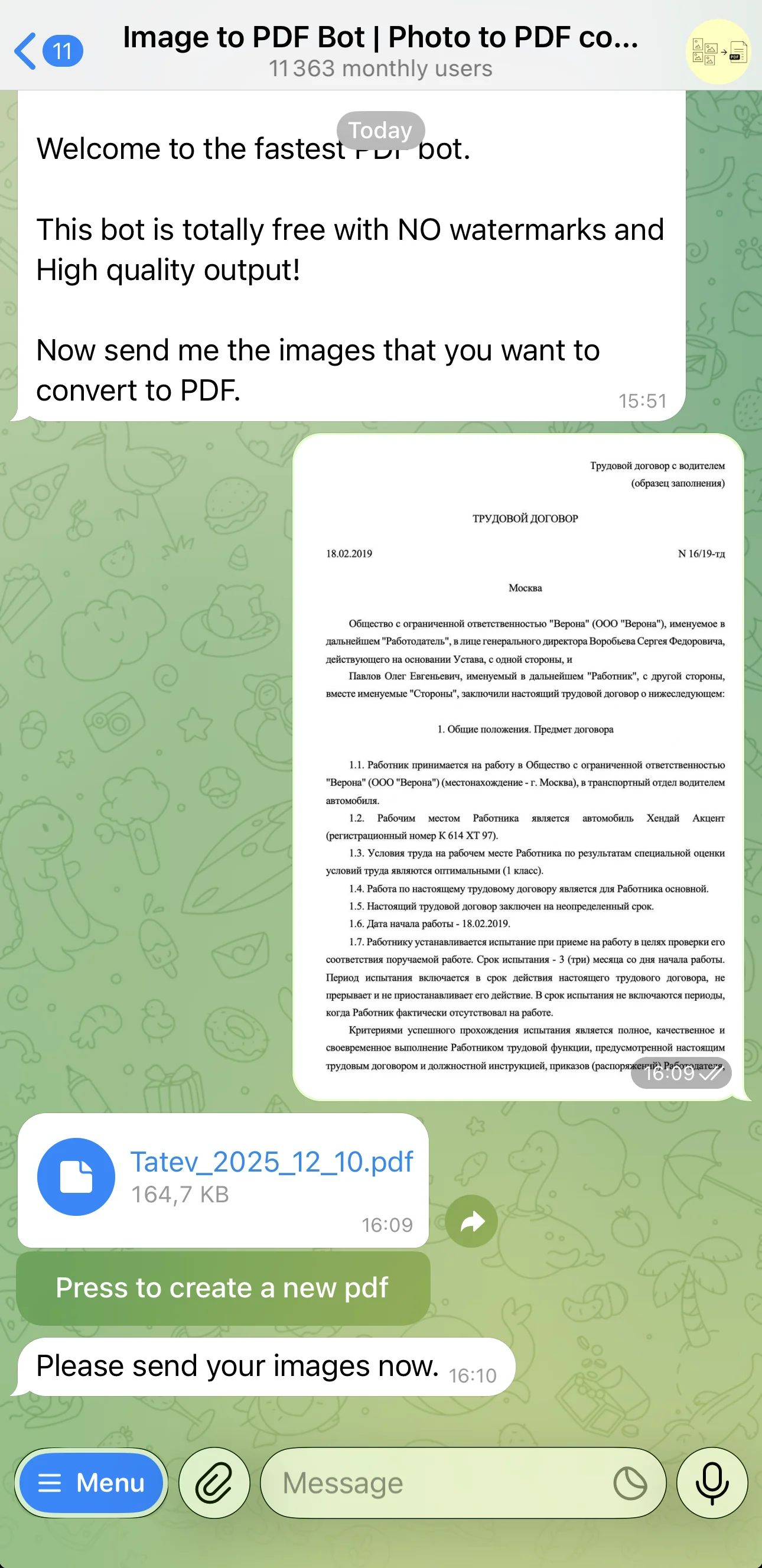 Image to PDF Bot | Photo to PDF converter — Preview 4