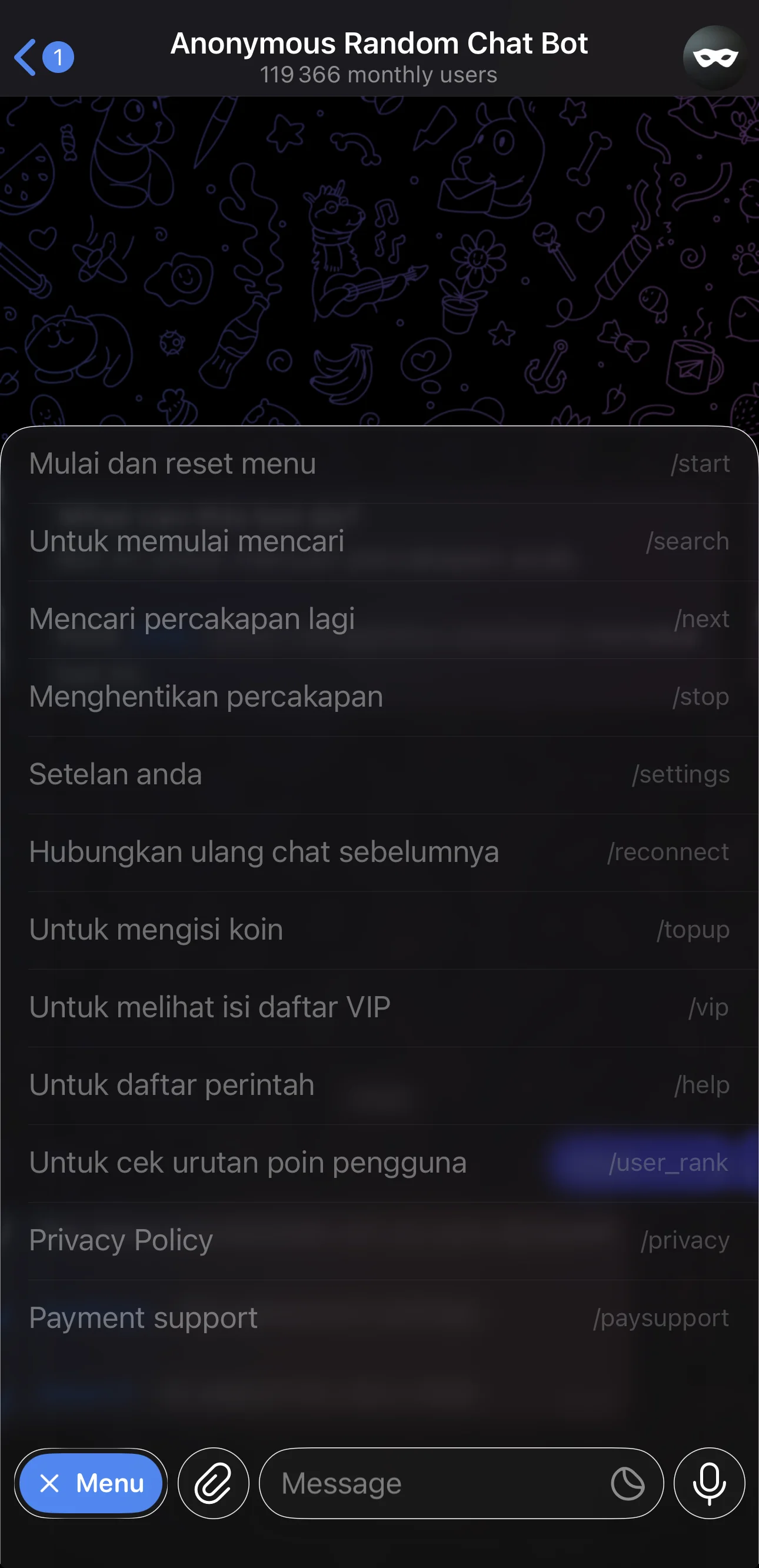 Anonymous Random Chat Bot — Aperçu 4