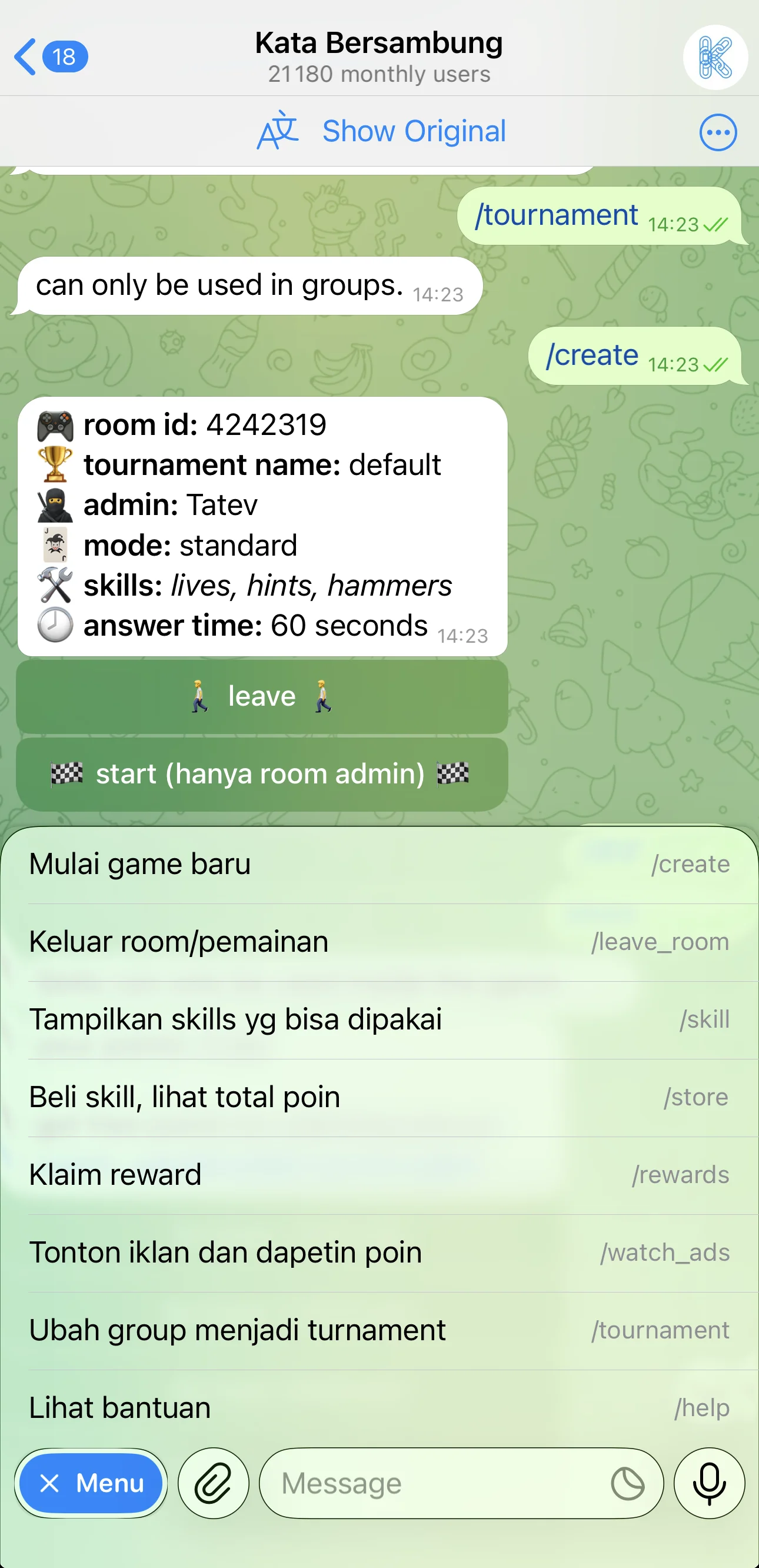 Kata Bersambung — Preview 3