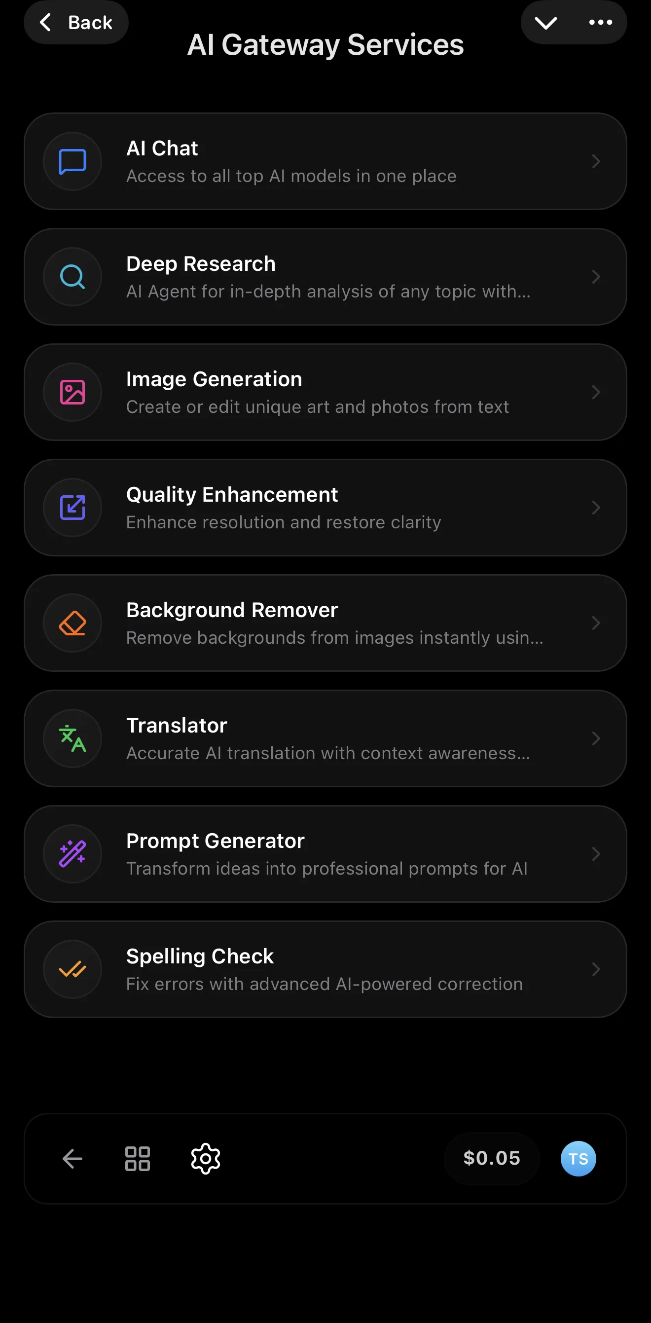 AI Gateway | GPT | Gemini | DeepSeek | Perplexity — Preview 1