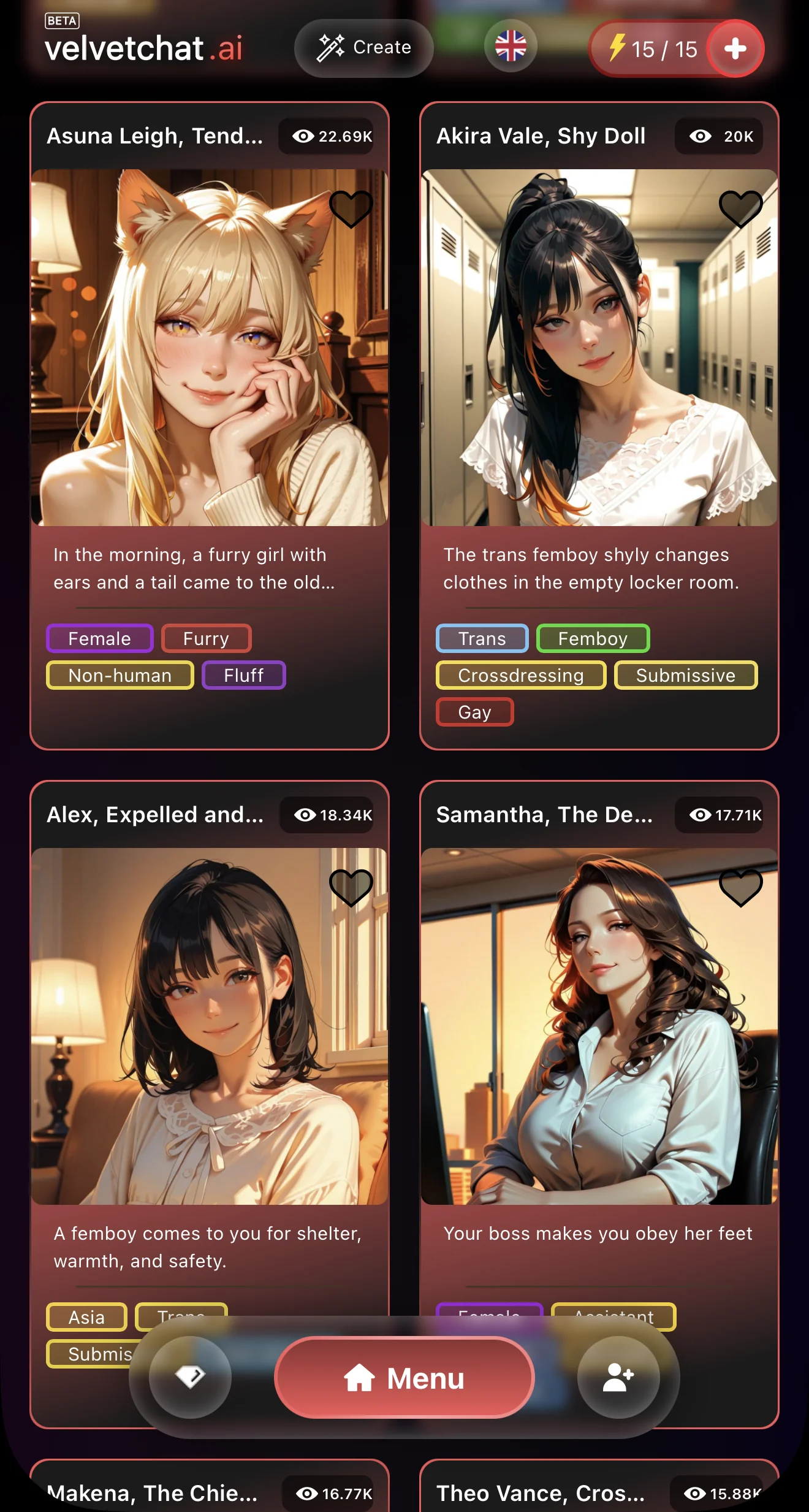 VelvetChat AI — Pratinjau 2