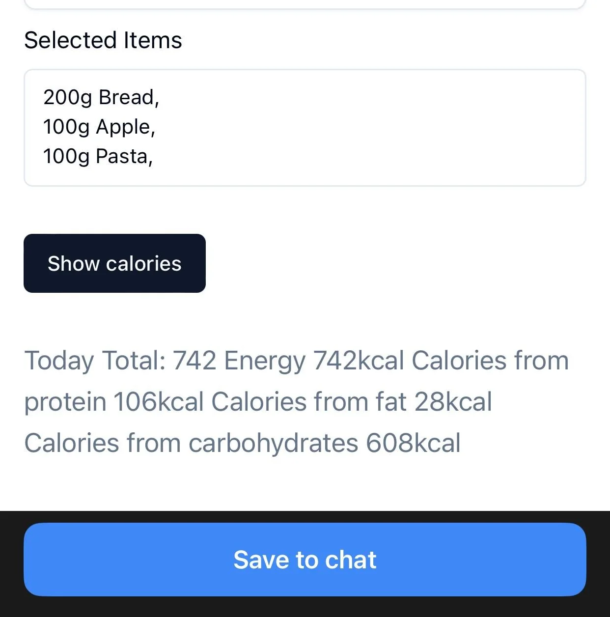 Calorie Counter — Preview 3