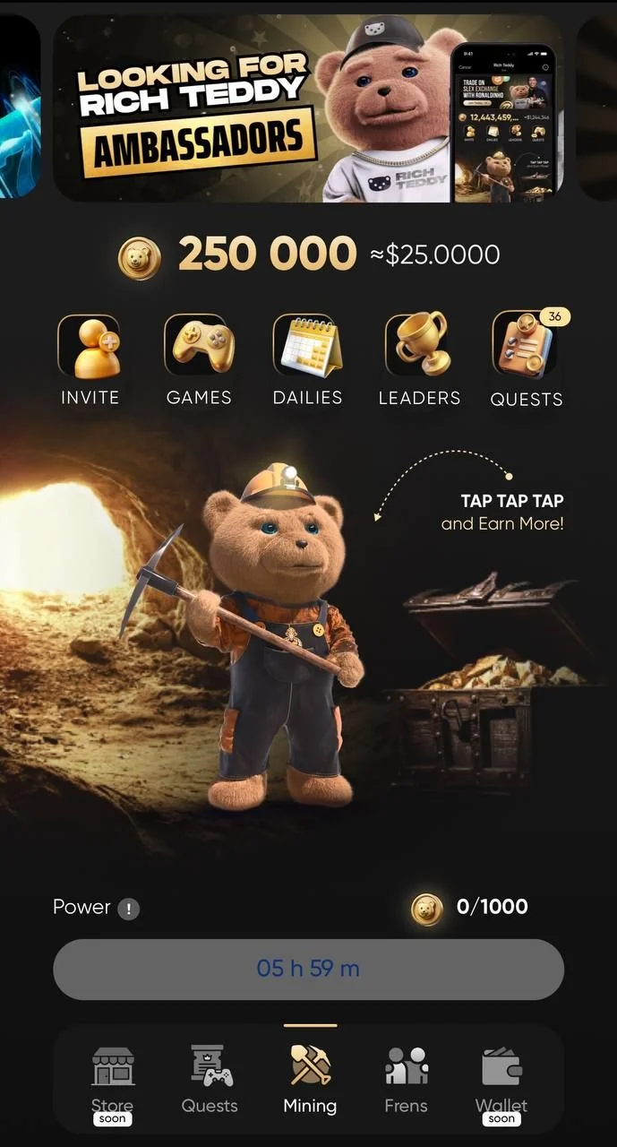 Rich Teddy TapApp — Aperçu 2