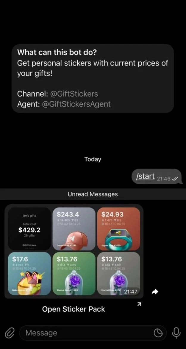 My Gift Stickers — Preview 1