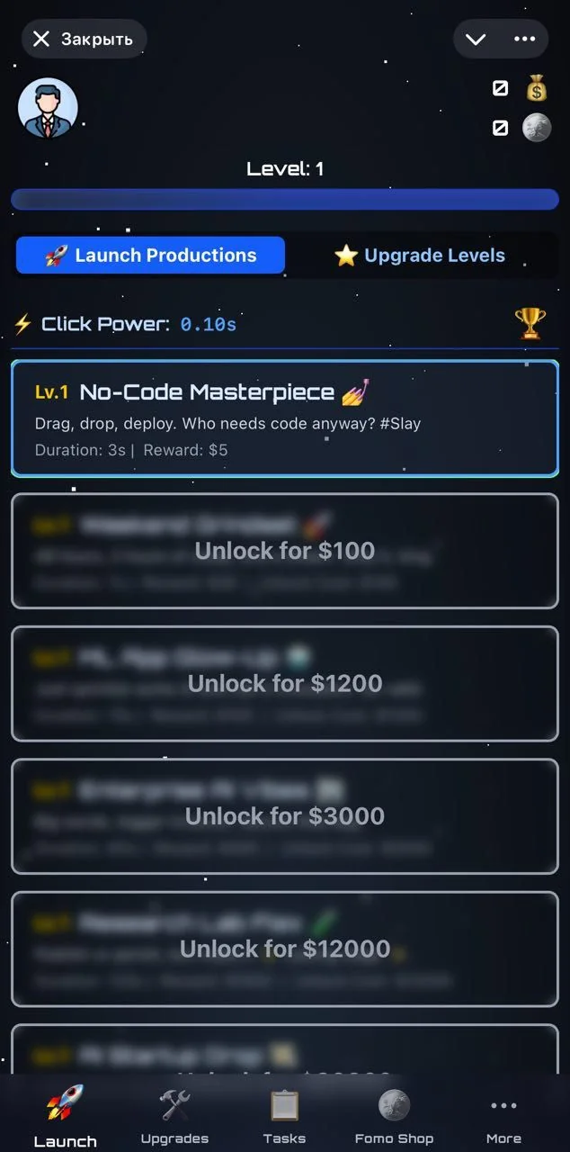 AI Startup Clicker Bot — Preview 4