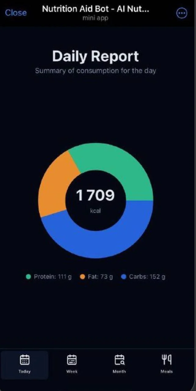 Nutrition Aid Bot - AI Nutrition Tracker 🍎 — Pratinjau 1