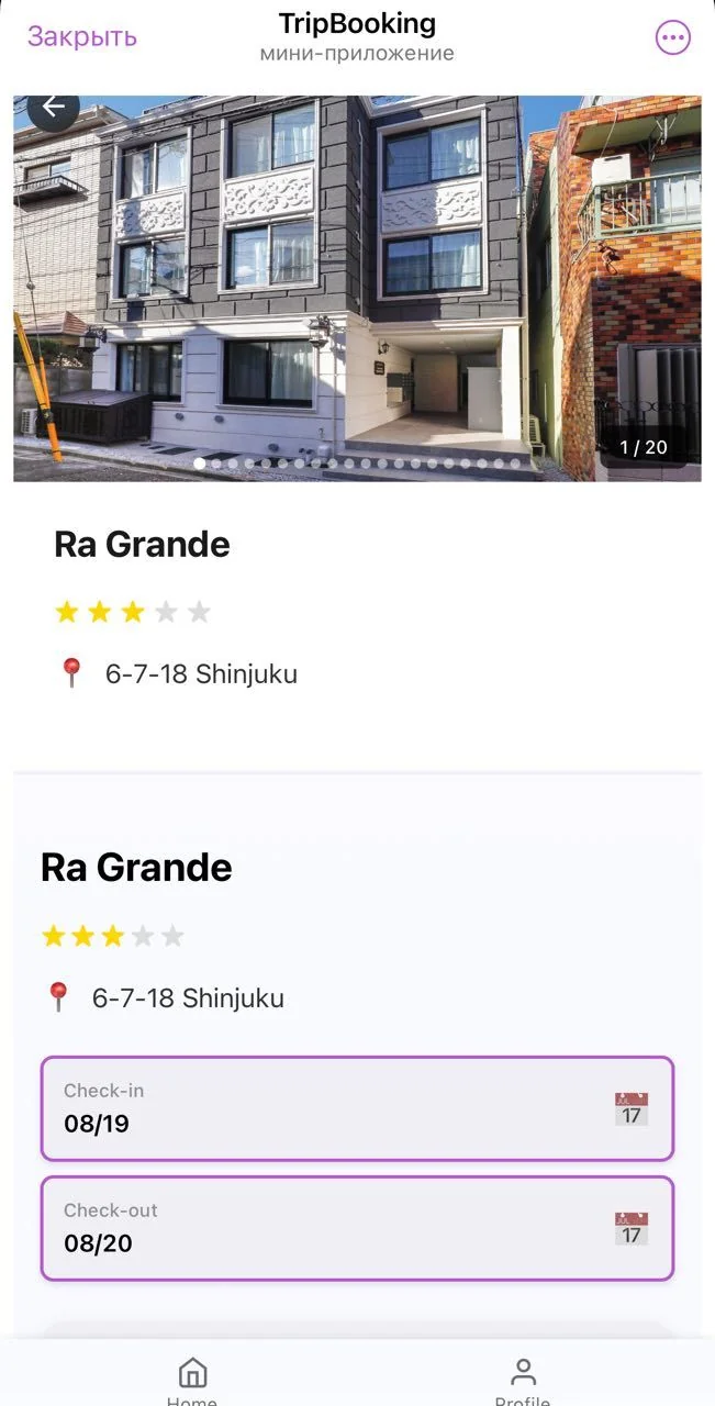 TripBooking — Превью 2